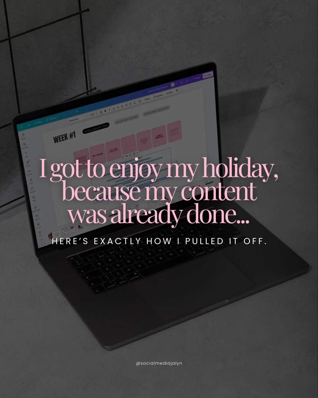 I spent my Thanksgiving break actually relaxing this year&hellip; because my entire month of content was already planned.

Every Black Friday &rarr; Cyber Monday post? Done.

All my holiday stories and promo slides? Organized and labeled.

Every reel