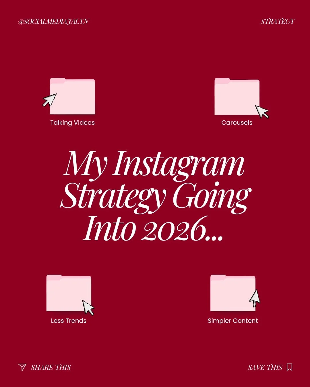 ✨ My Instagram Strategy for 2026 ✨

Instagram is shifting fast, and the strategies that worked a year or two ago don&rsquo;t hit the same anymore. The focus going into 2026 isn&rsquo;t about doing more, posting louder, or chasing every trend. It&rsqu
