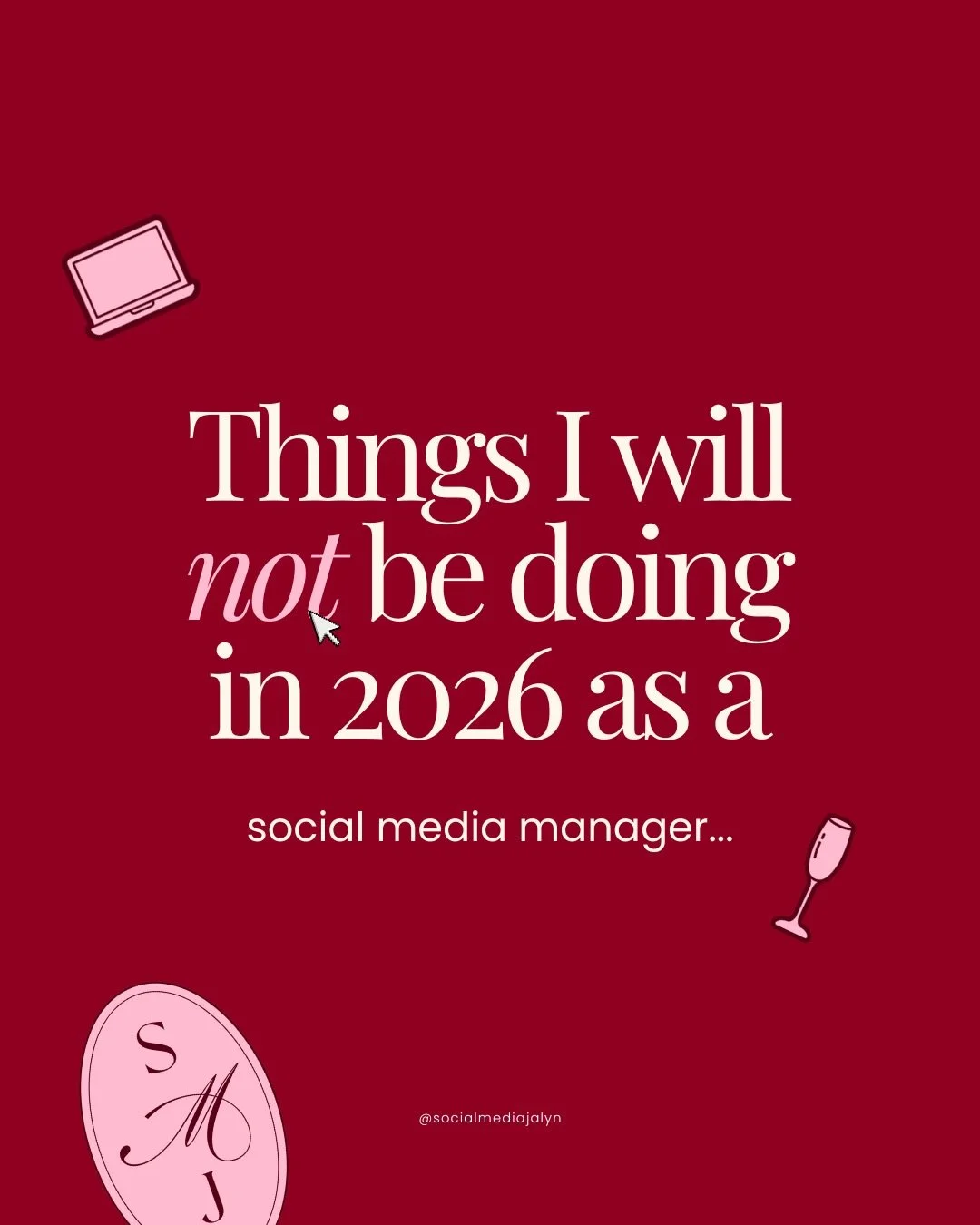 2026 is the year I stop focusing on the little things.

I&rsquo;m not posting just to post or overediting my content. I&rsquo;m not stressing about making every caption sound aesthetic or changing my branding just to keep up with trends. And I&rsquo;