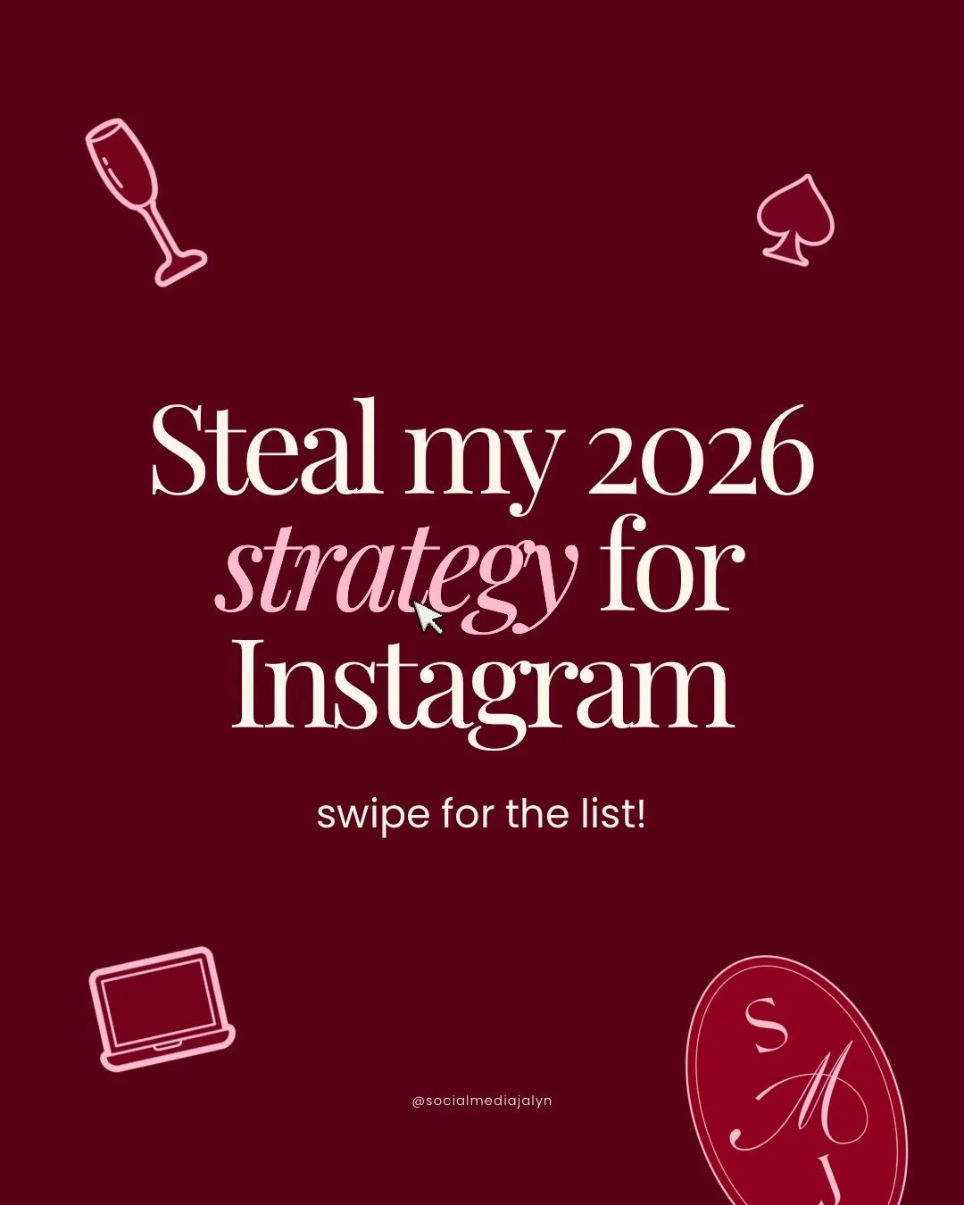 📝 Steal My 2026 Instagram Strategy (Part 1)

If you&rsquo;re feeling overwhelmed or stuck on Instagram, this is the strategy I&rsquo;m personally committing to in 2026 as both a creator and a social media manager. 

This year, I&rsquo;m focusing on: