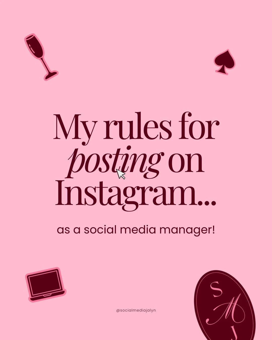 My Instagram Posting Rules as a Social Media Manager 📝

When it comes to posting on Instagram, I stick to a few core principles that keep my content looking good, performing well, and reaching the right audience.

✨ Content &amp; Aesthetics: Everyth