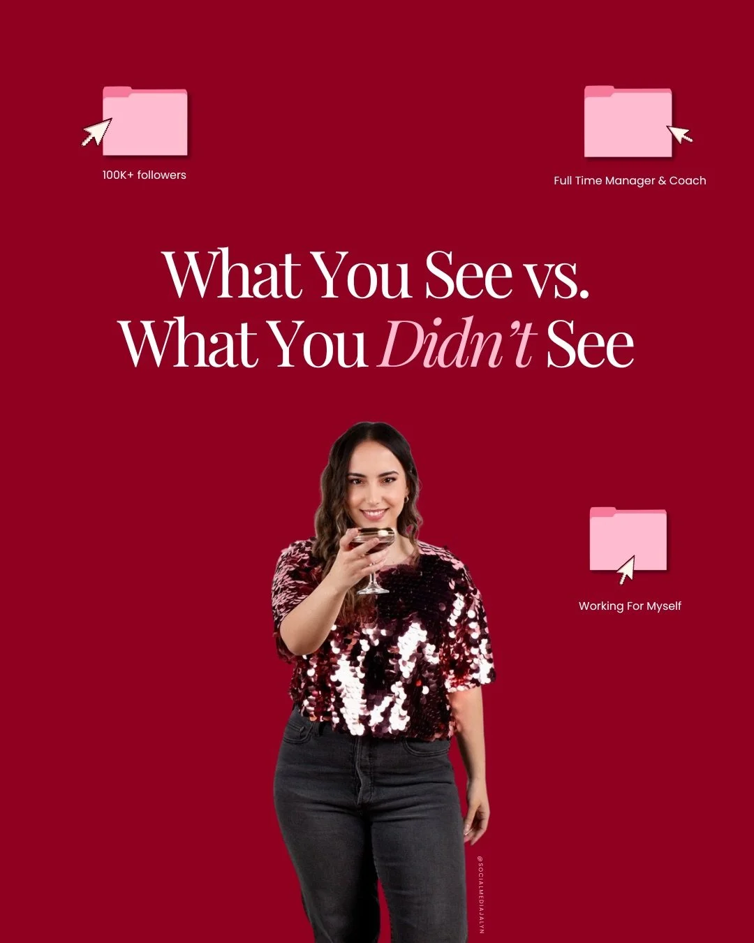 Most of you met me as the full-time social media manager with 100K+ followers, the consistent posting schedule, the cool collaborations, the &ldquo;she works for herself and isn&rsquo;t tied down&rdquo; energy.

And yes, that&rsquo;s real.

But it&rs