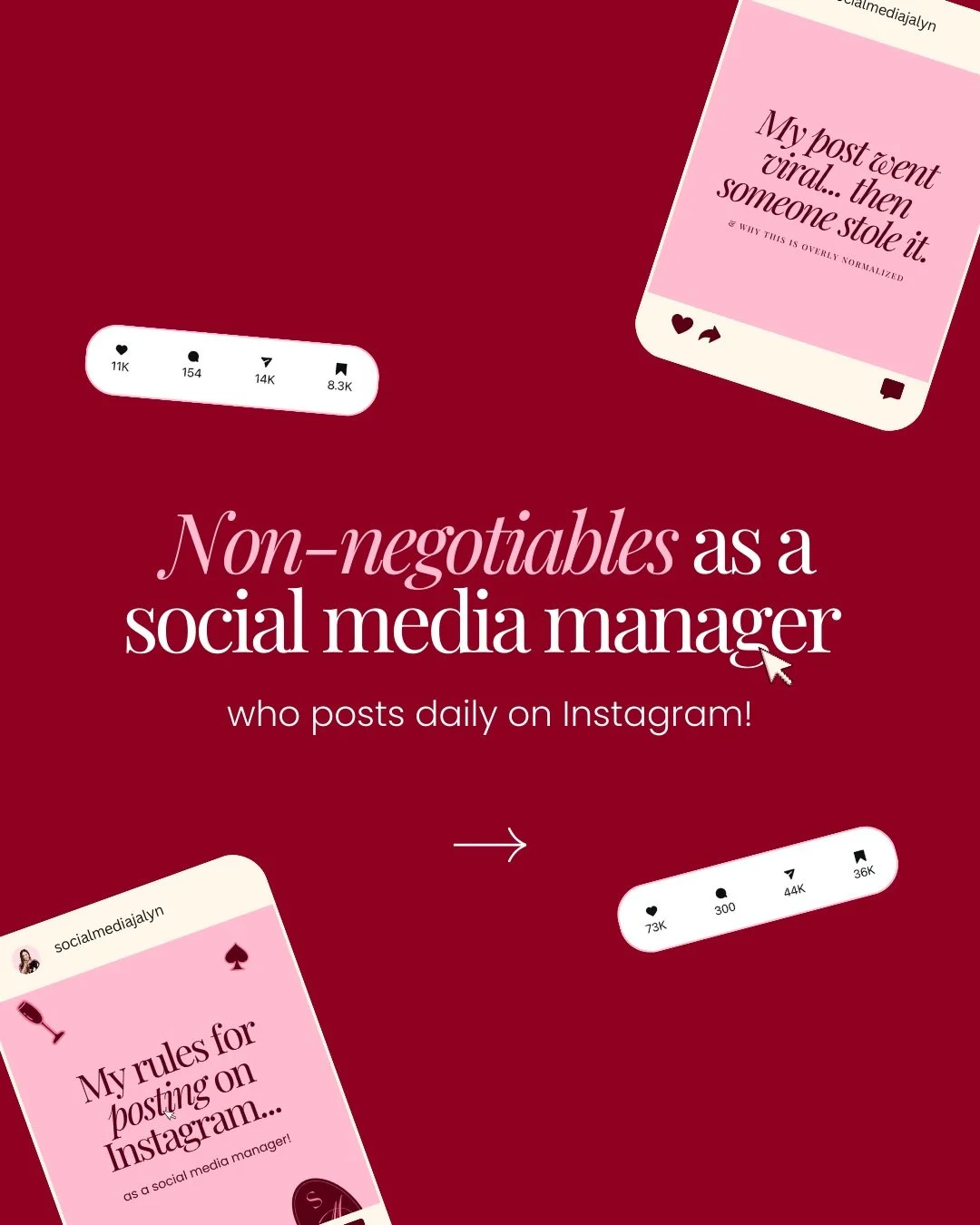 These are my non negotiables as a social media manager who posts daily on Instagram.

Not because I&rsquo;m extra. Not because I have unlimited time. But because posting consistently without a system is chaotic.

I always have a b roll bank to pull f