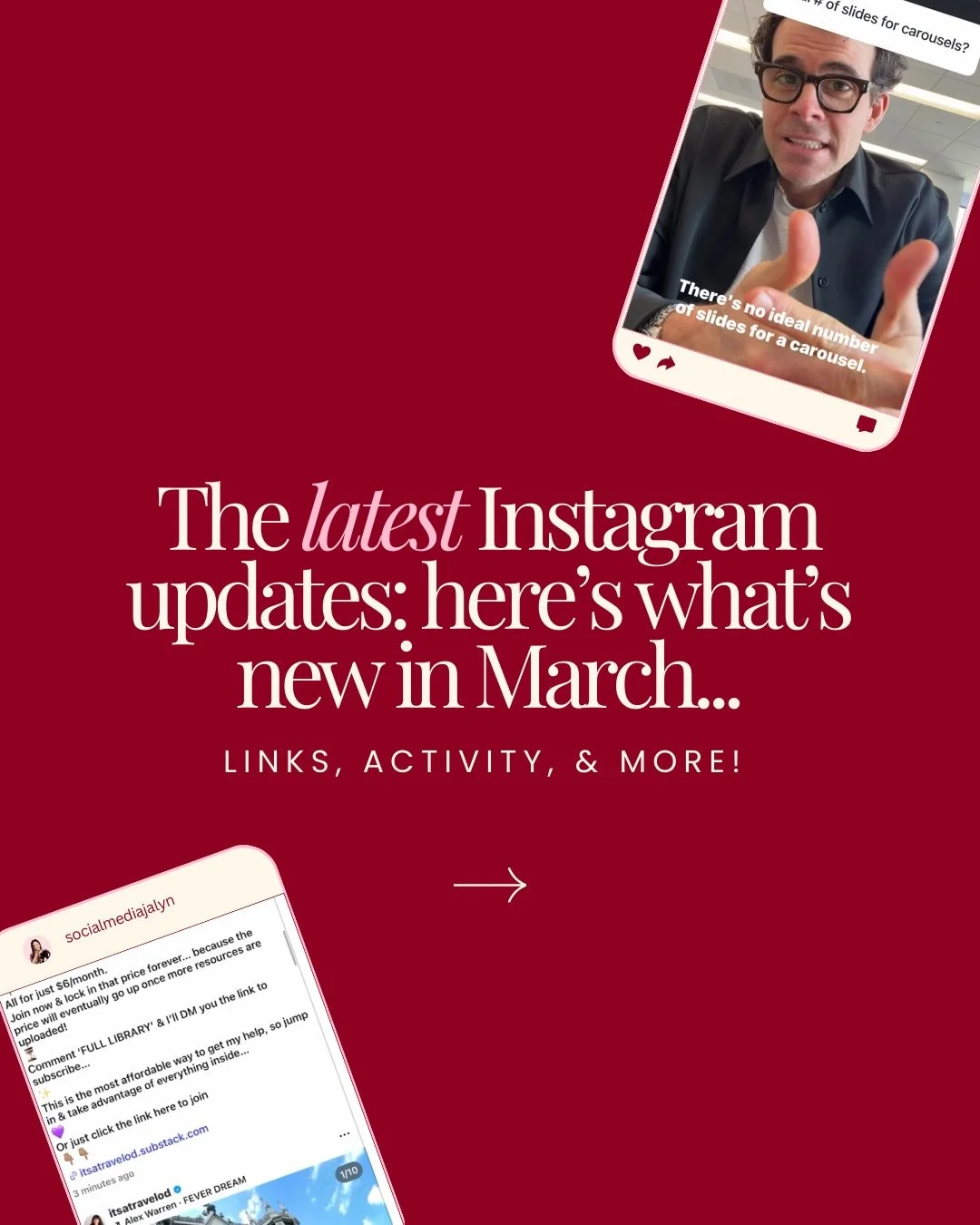 Instagram quietly rolls out updates all the time&hellip; and most people miss them.

But these small changes can actually affect how people interact with your content.

Here are a few of the latest ones:

🔔 Sorting activity &mdash; You can now sort 