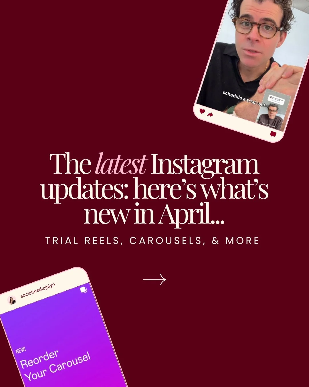 Instagram quietly rolls out updates all the time&hellip; and most people miss them. But these small changes can affect how people interact with your content.

Here are a few of the latest ones:

🎥 Schedule trial Reels &mdash; You can now schedule Tr