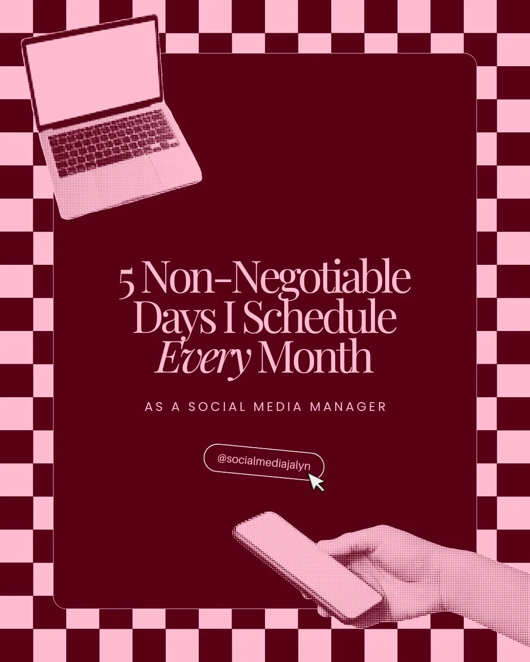 If you&rsquo;ve ever felt like you&rsquo;re constantly behind on content, you&rsquo;re not alone. 👀

That&rsquo;s why I plan 5 non-negotiable days every single month. These days keep me organized, creative, and consistent without burning out:

🎥 A 