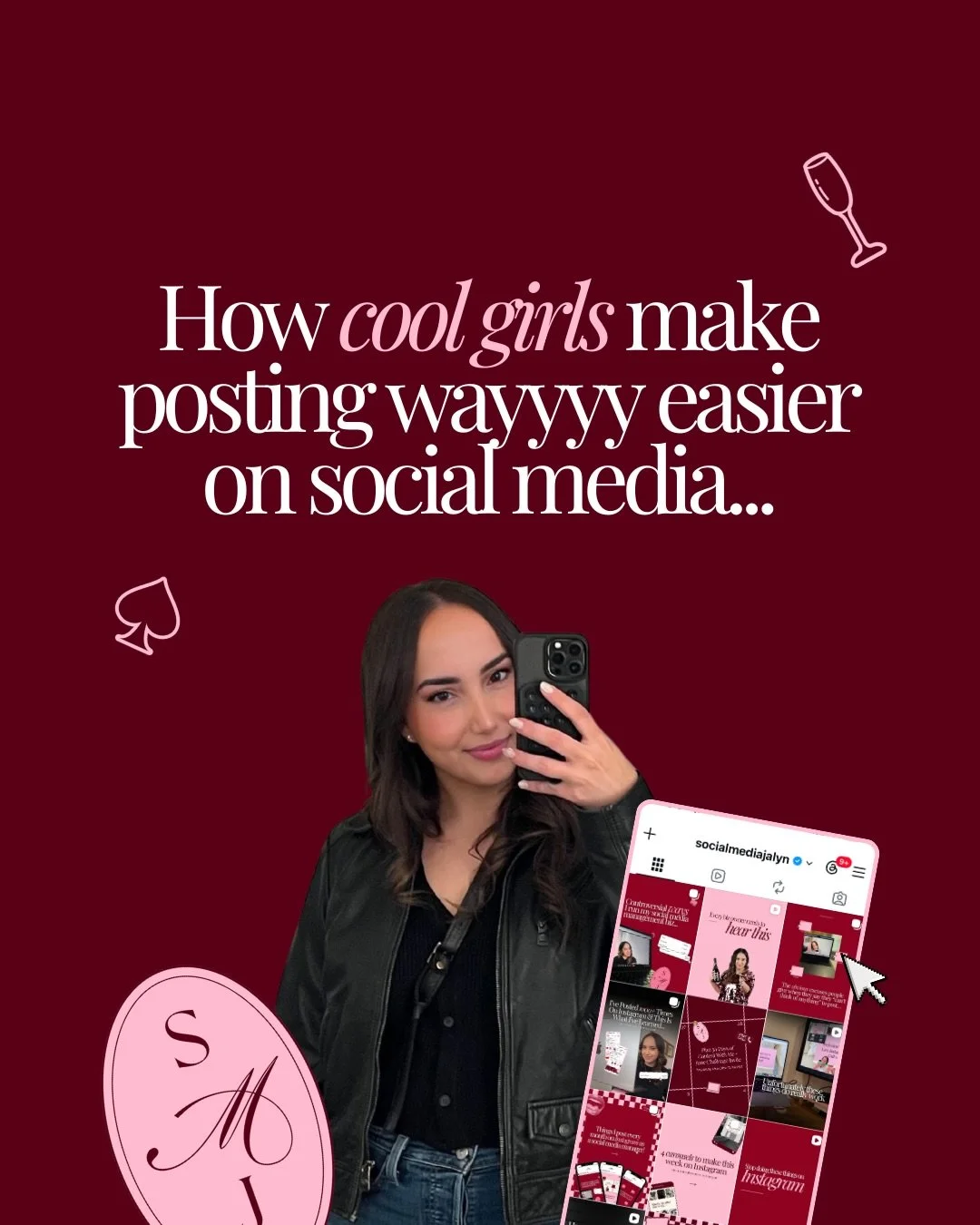 Posting consistently gets way easier when you stop trying to reinvent your entire strategy every time you open Instagram.

And yes, this is my little nod to the &ldquo;cool girl&rdquo; content trend going around right now because apparently posting c