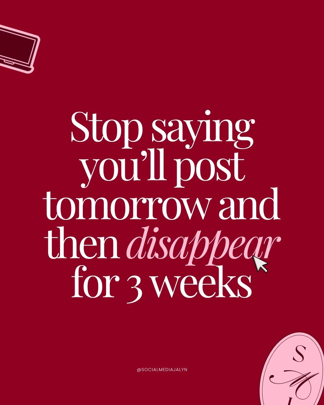 We have alllll said these things before.

&ldquo;I&rsquo;ll post tomorrow.&rdquo; &ldquo;I don&rsquo;t have time.&rdquo; &ldquo;I need to film more B-roll first.&rdquo; &ldquo;I&rsquo;ll start next week.&rdquo; &ldquo;I don&rsquo;t know what to say.&