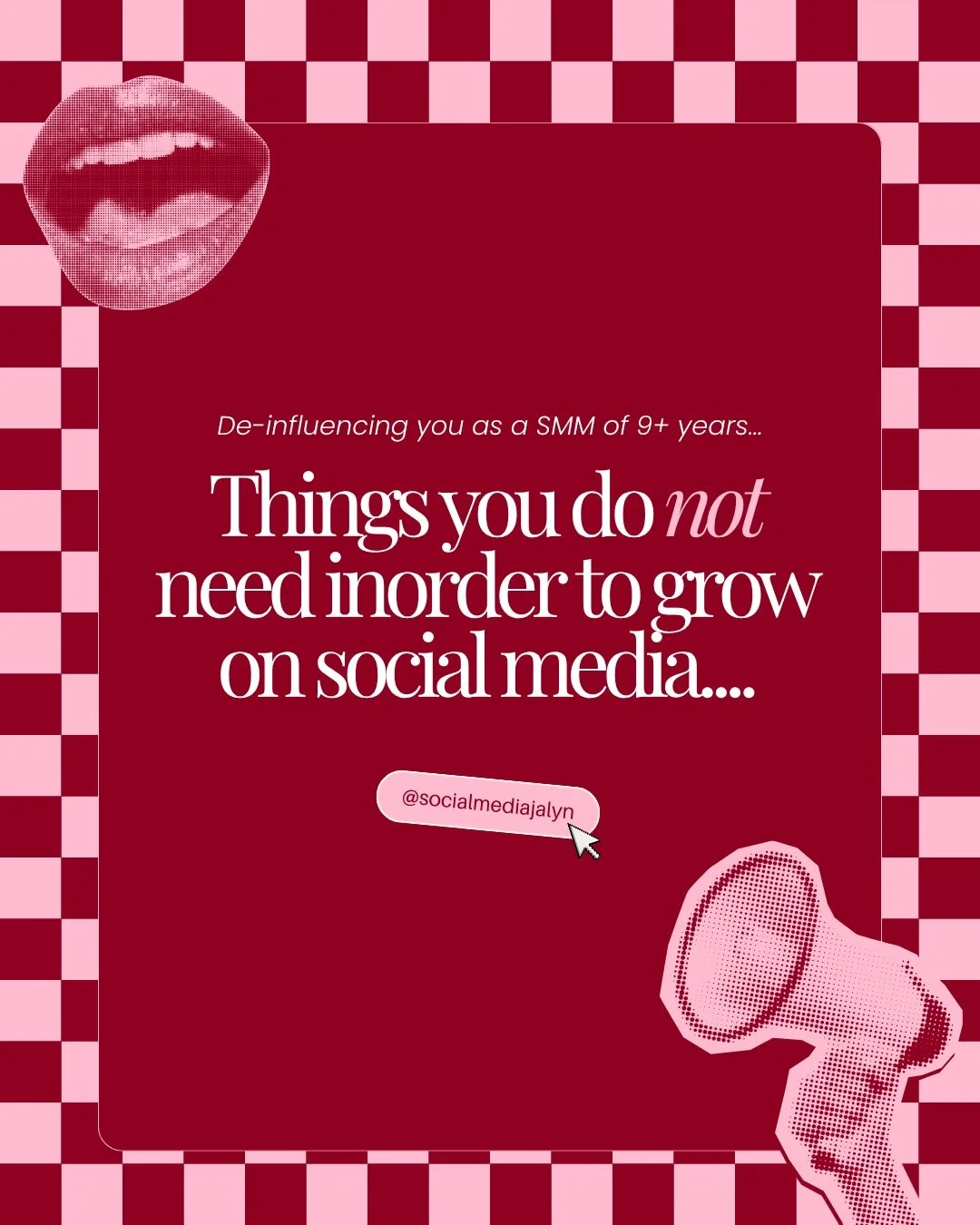 As a social media manager of 9 years, let me de-influence you for a second:

A lot of people think they are not growing because they do not have the right camera, the right apartment, the right aesthetic, or the right setup.

That is usually not the 
