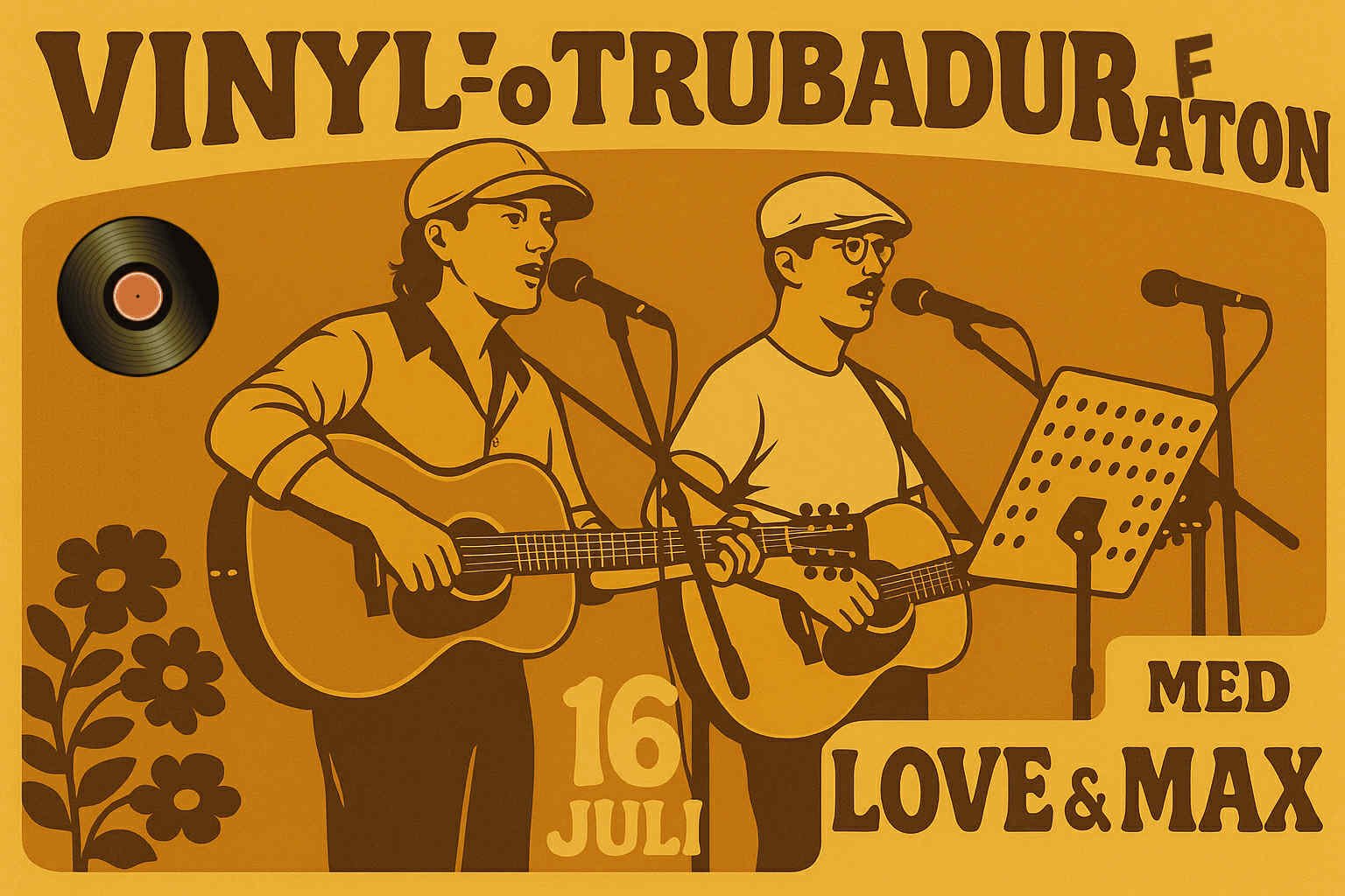 Vinyl &amp; Trubadurafton med Love &amp; Max! // Fri entré // 20:00