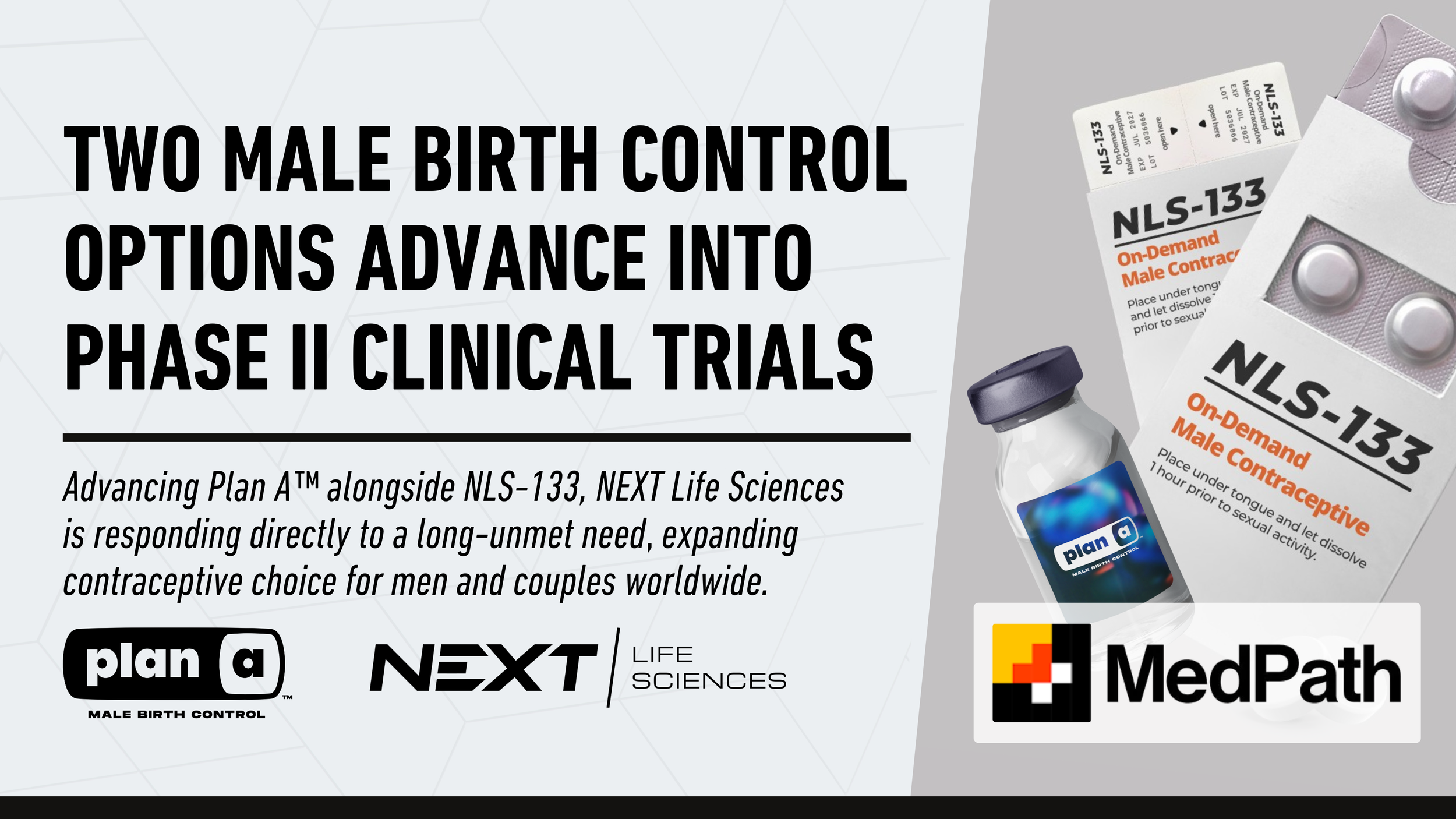MEDPATH | Two Male Birth Control Options Advance Into Phase II Clinical Trials