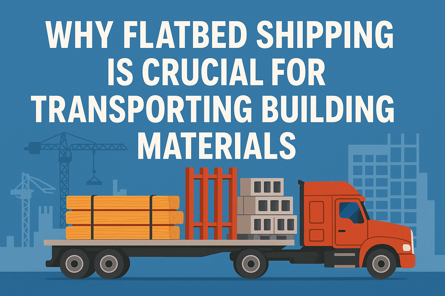 Why Flatbed Shipping Is Crucial for Transporting Building Materials