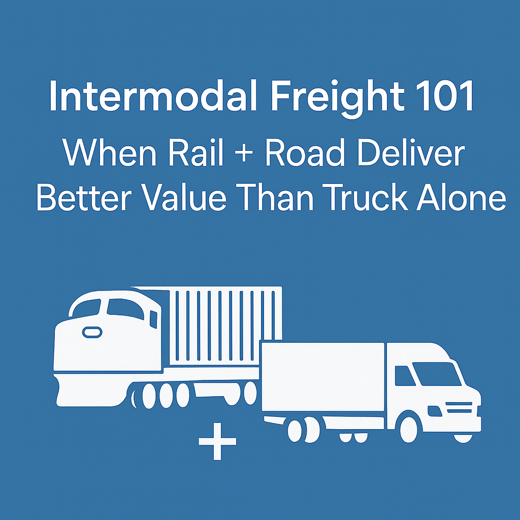 Intermodal Freight 101: When Rail + Road Deliver Better Value Than Truck Alone