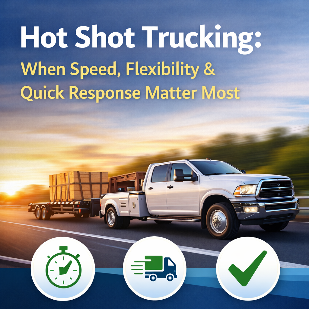 Hot Shot Trucking: When Speed, Flexibility &amp; Quick Response Matter Most