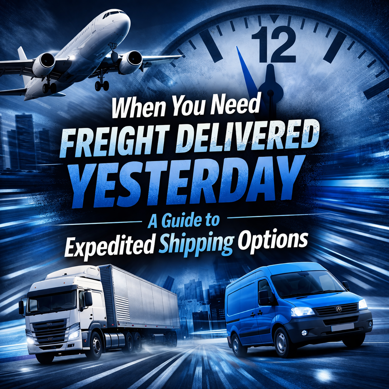 When You Need Freight Delivered Yesterday: A Guide to Expedited Shipping Options