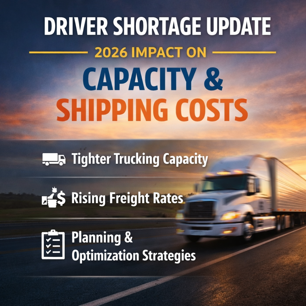 Driver Shortage Update: What It Means for Capacity and Shipping Costs in 2026