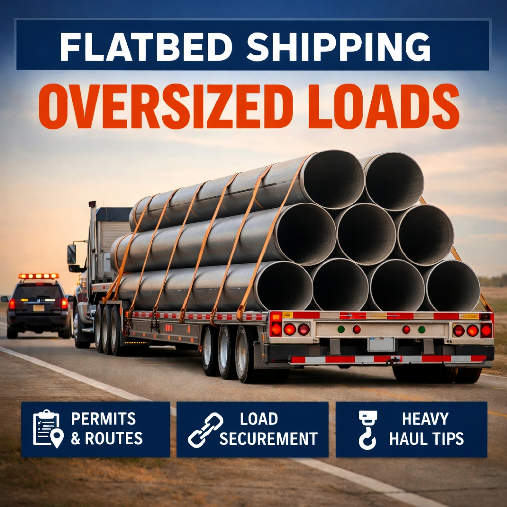 Flatbed Shipping 101: Best Practices for Oversized and Heavy Hauls