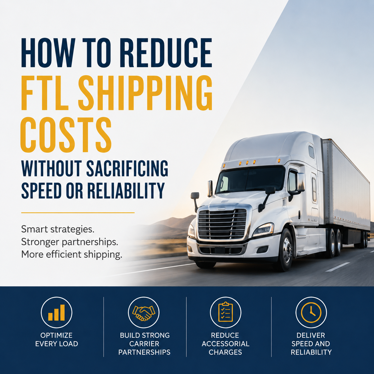 How to Reduce FTL Shipping Costs Without Sacrificing Speed or Reliability