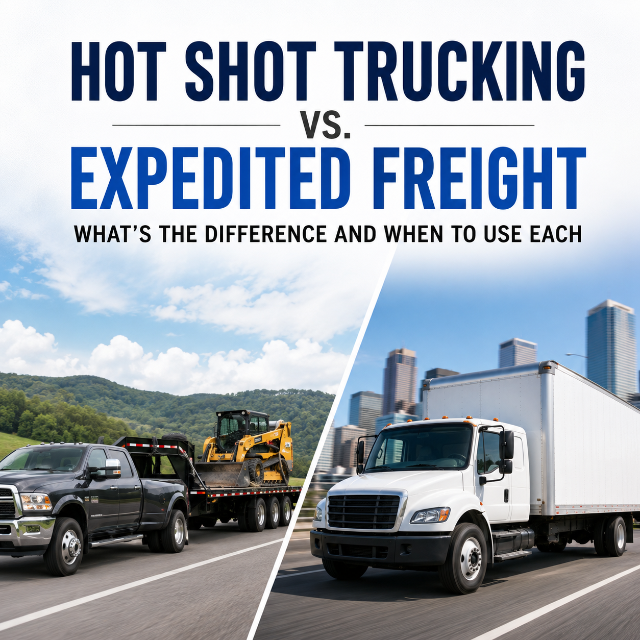 Hot Shot Trucking vs. Expedited Freight: What’s the Difference and When to Use Each