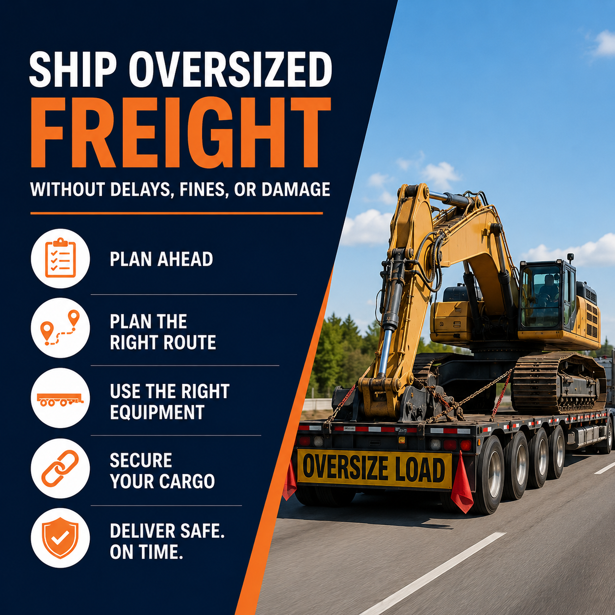 How to Ship Oversized Freight Without Delays, Fines, or Damage