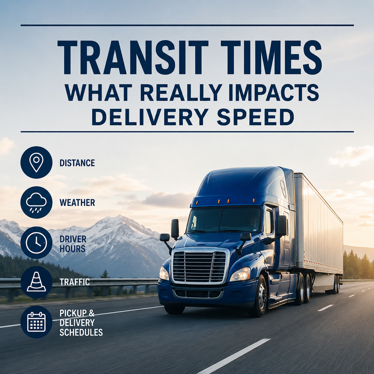 Transit Times Explained: What Really Impacts Delivery Speed in OTR Freight