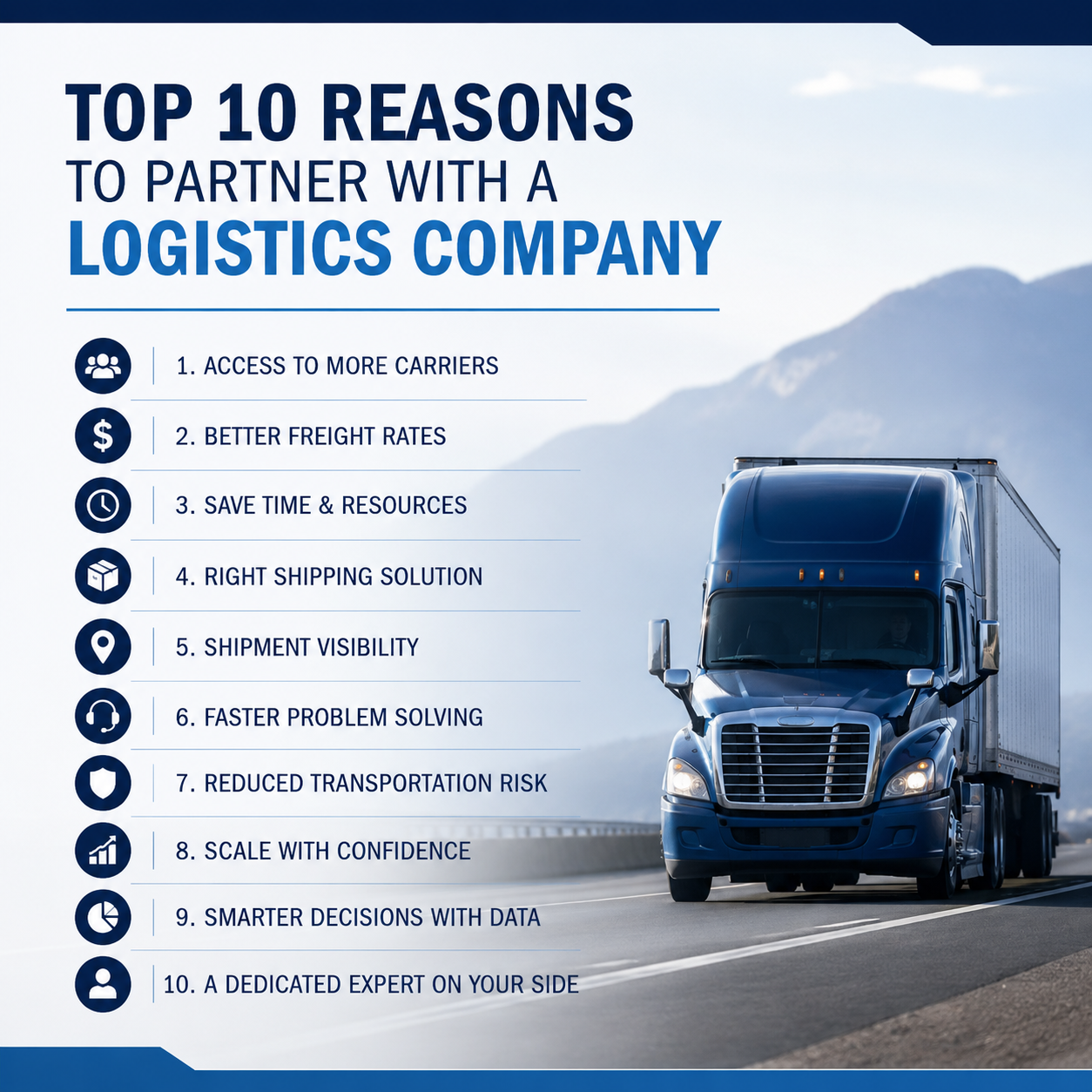 Top 10 Reasons to Partner with a Logistics Company