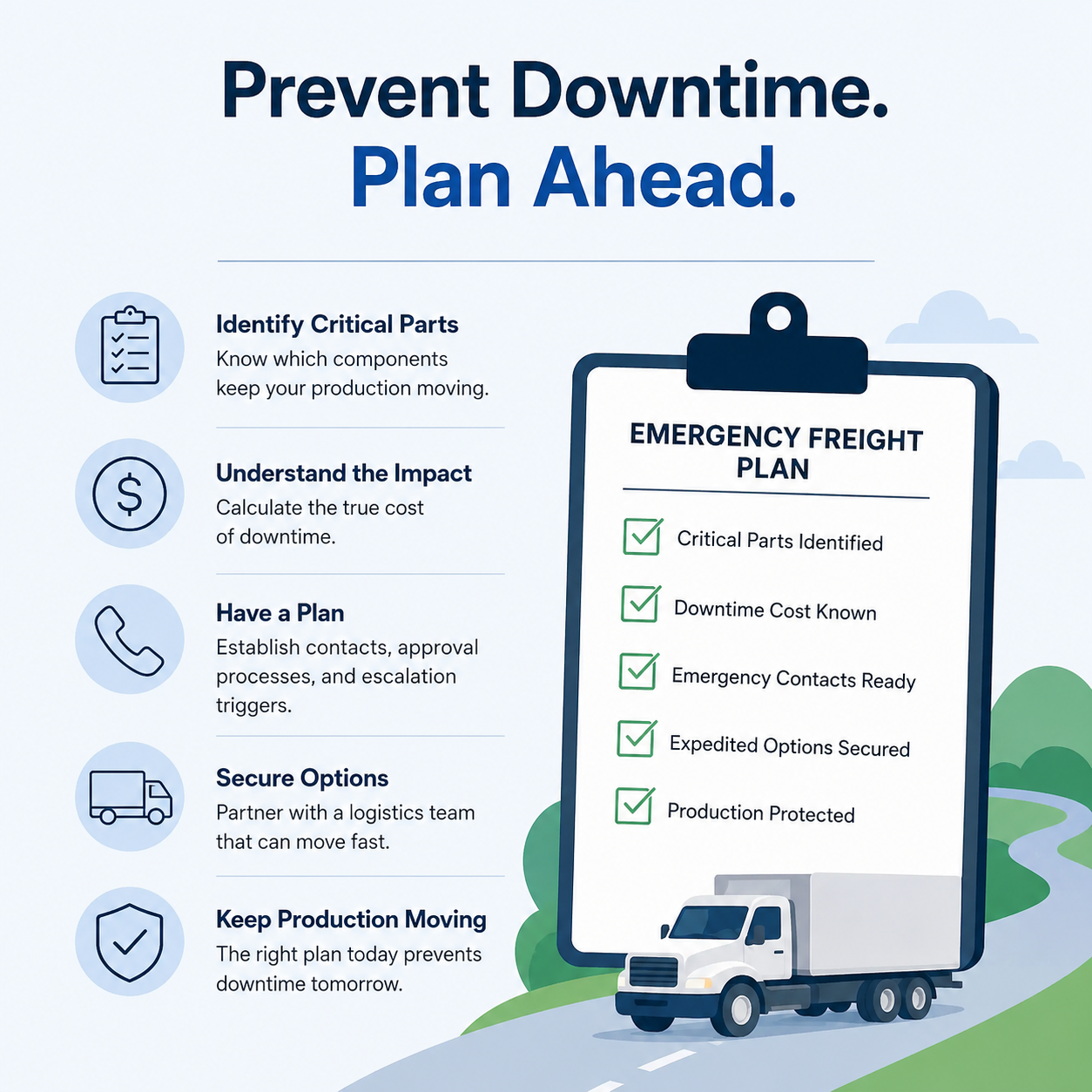 How Manufacturers Can Prevent a Production Shutdown With Emergency Freight Planning