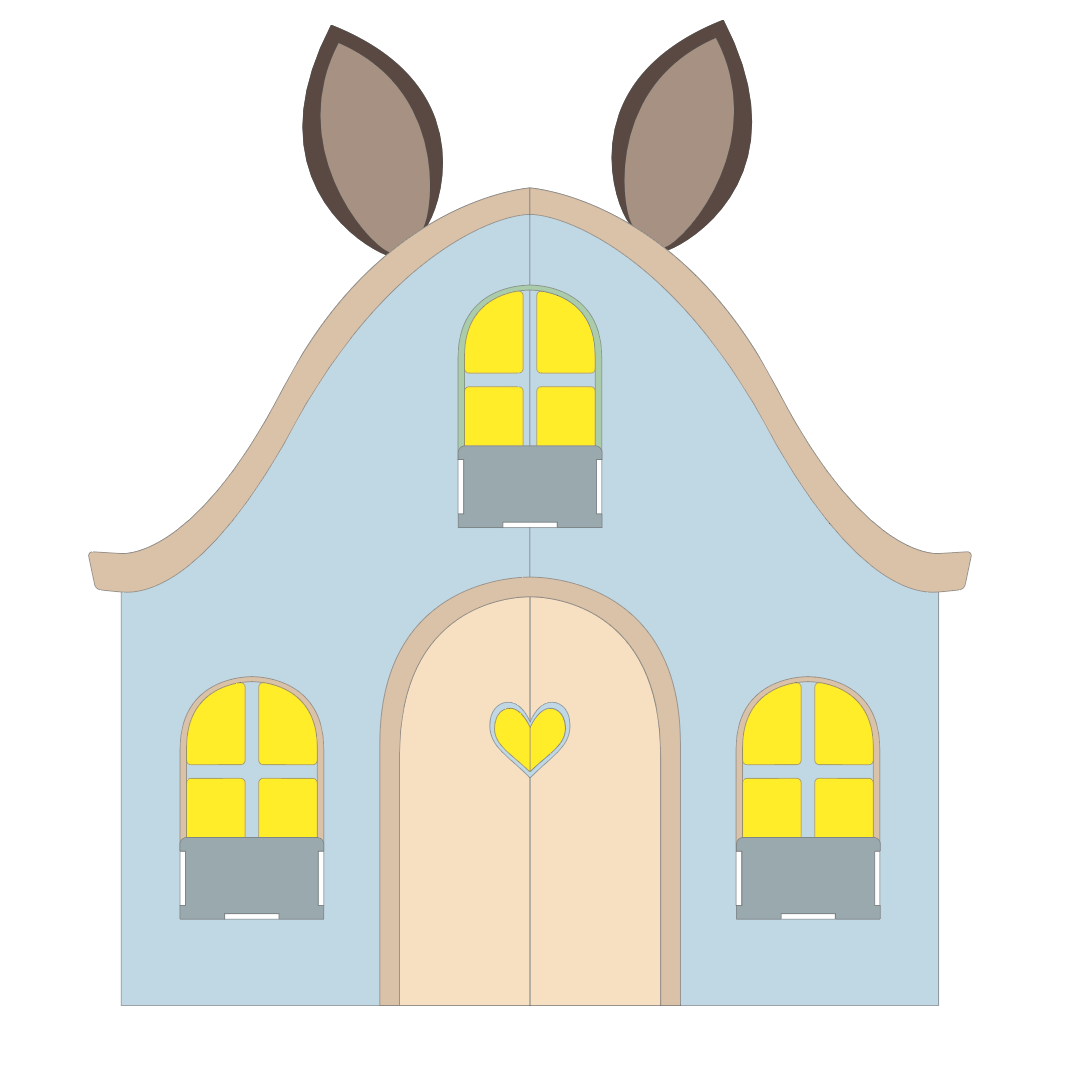 Easter House Prop (Unpainted + Assembly Required)