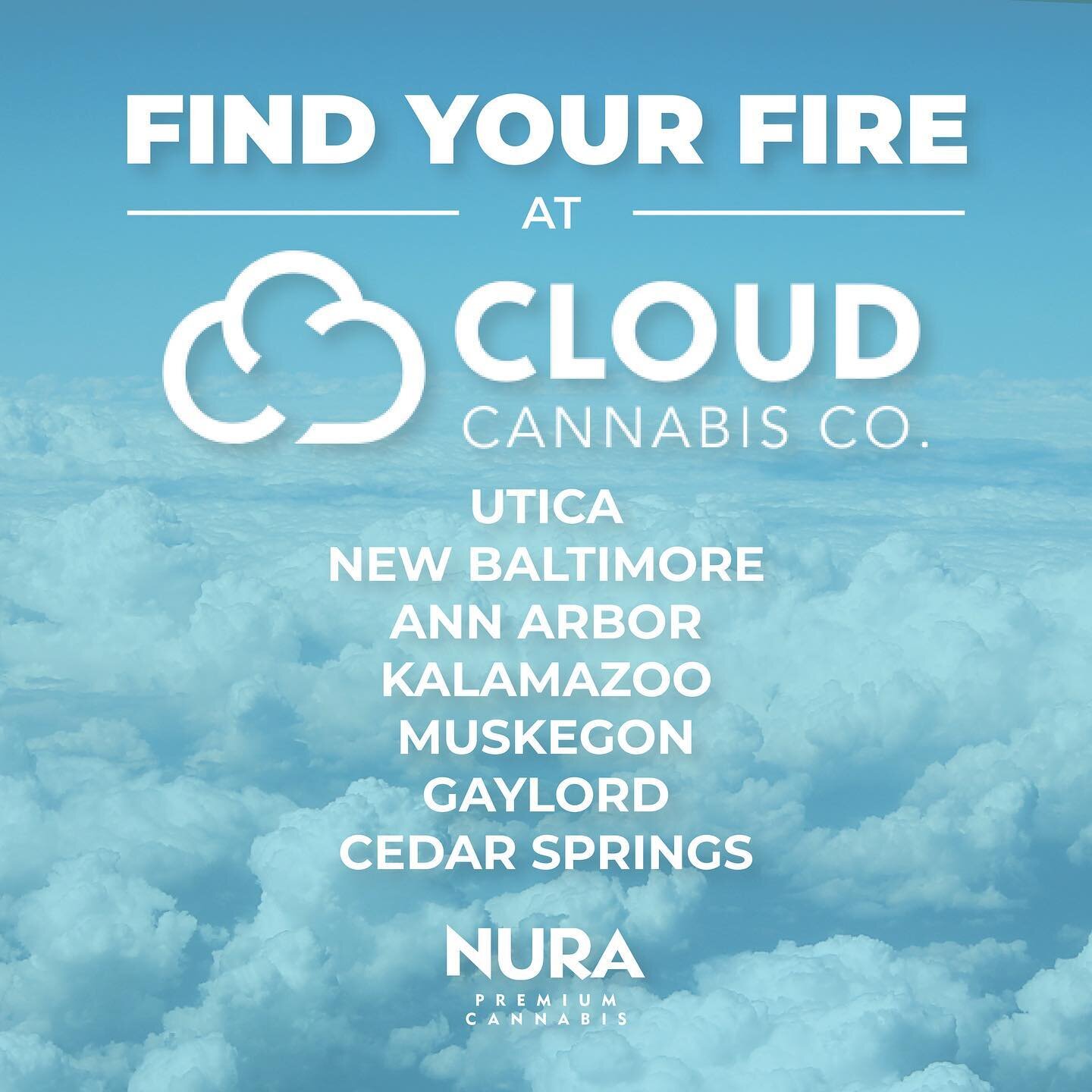 Fresh Nura Drops at 7 of @cloudcannabisco locations! ☁️ #FindYourFire

NOTHING FOR SALE. EDUCATIONAL PURPOSES ONLY.