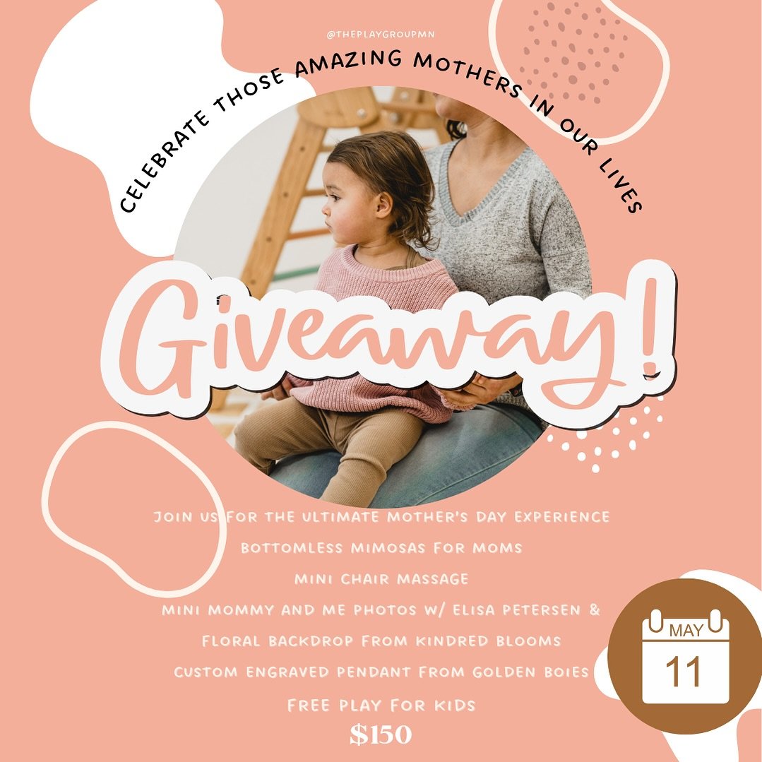 We are giving away 1 spot at our Mother&rsquo;s Day Experience! Every like, comment, and share is an entry. Tag a friend who needs this! One name will be drawn on Friday the 26th!