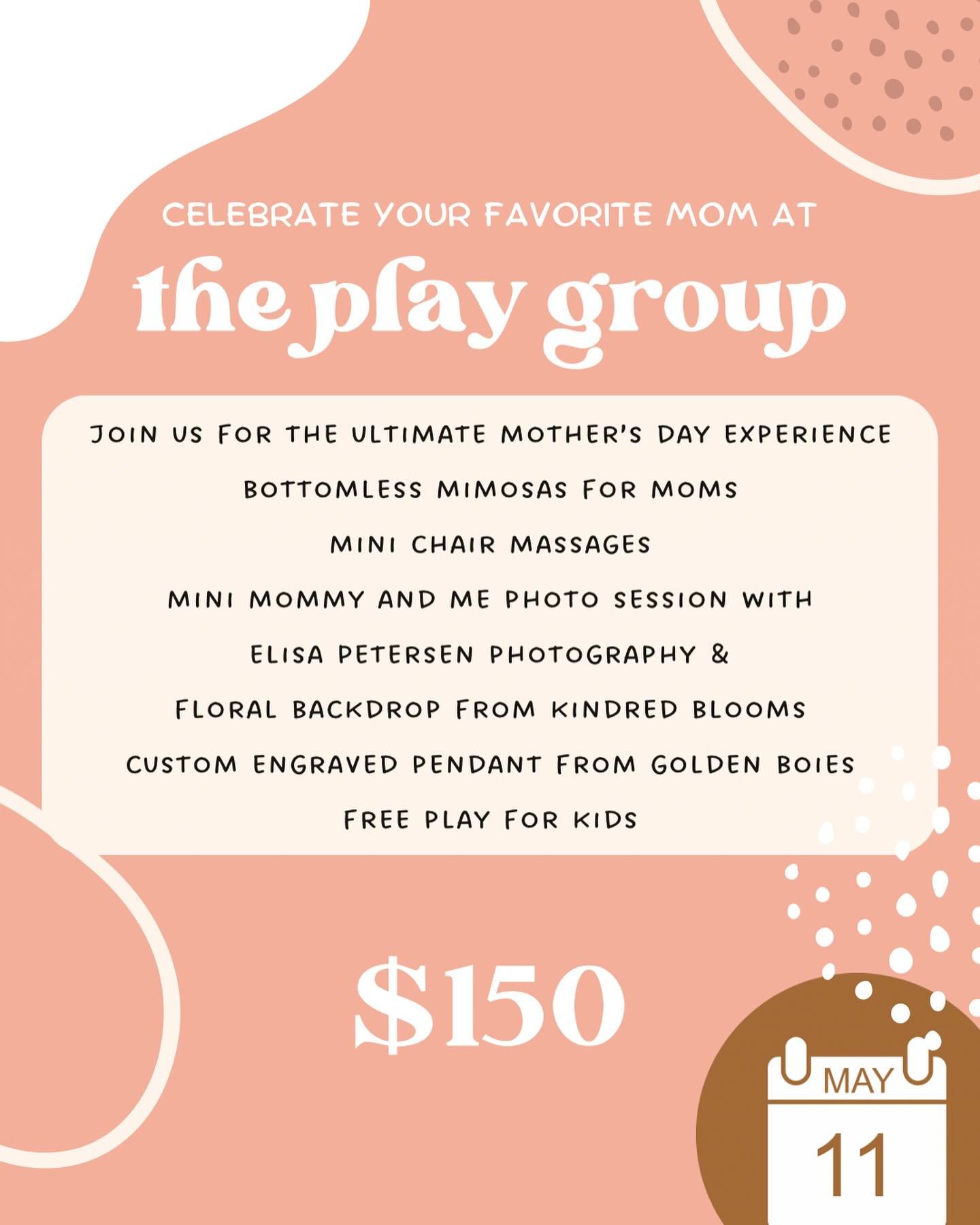 Our Mothers Day event is in less than two weeks. Swipe for all the details and send to your partner&hellip;you deserve this! Spots are limited, so book yours today! Link to book in bio.