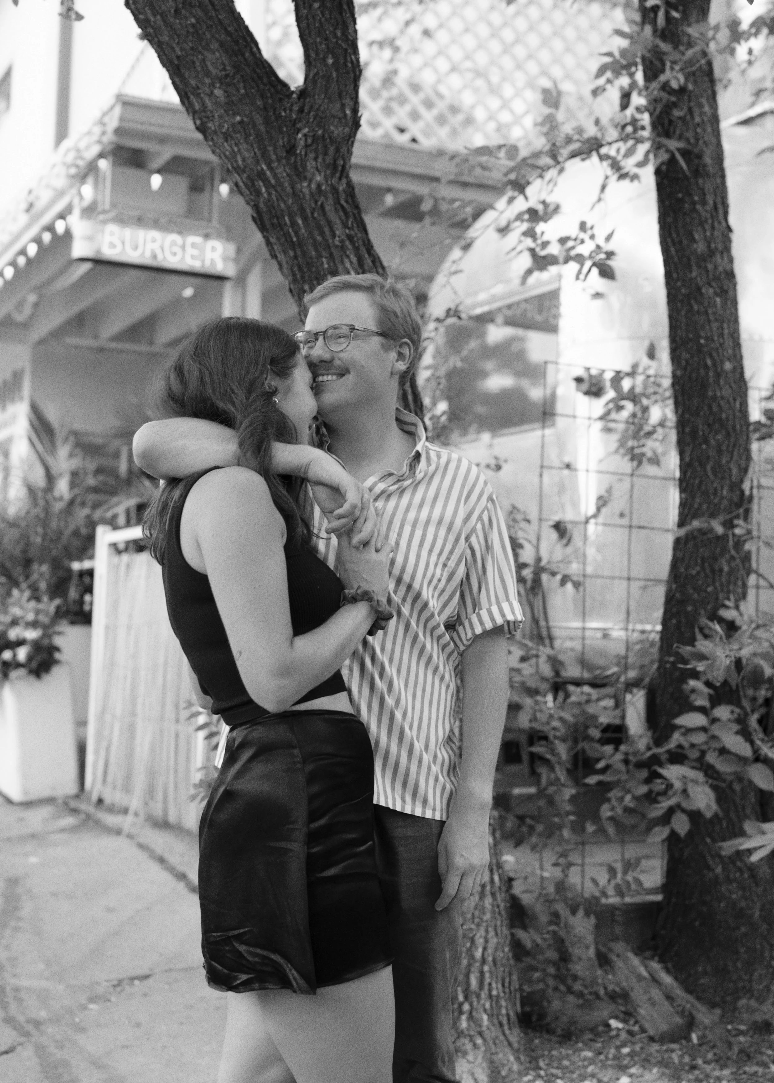 Olivia &amp; Seth - Pool Burger &amp; South Congress Engagement Session