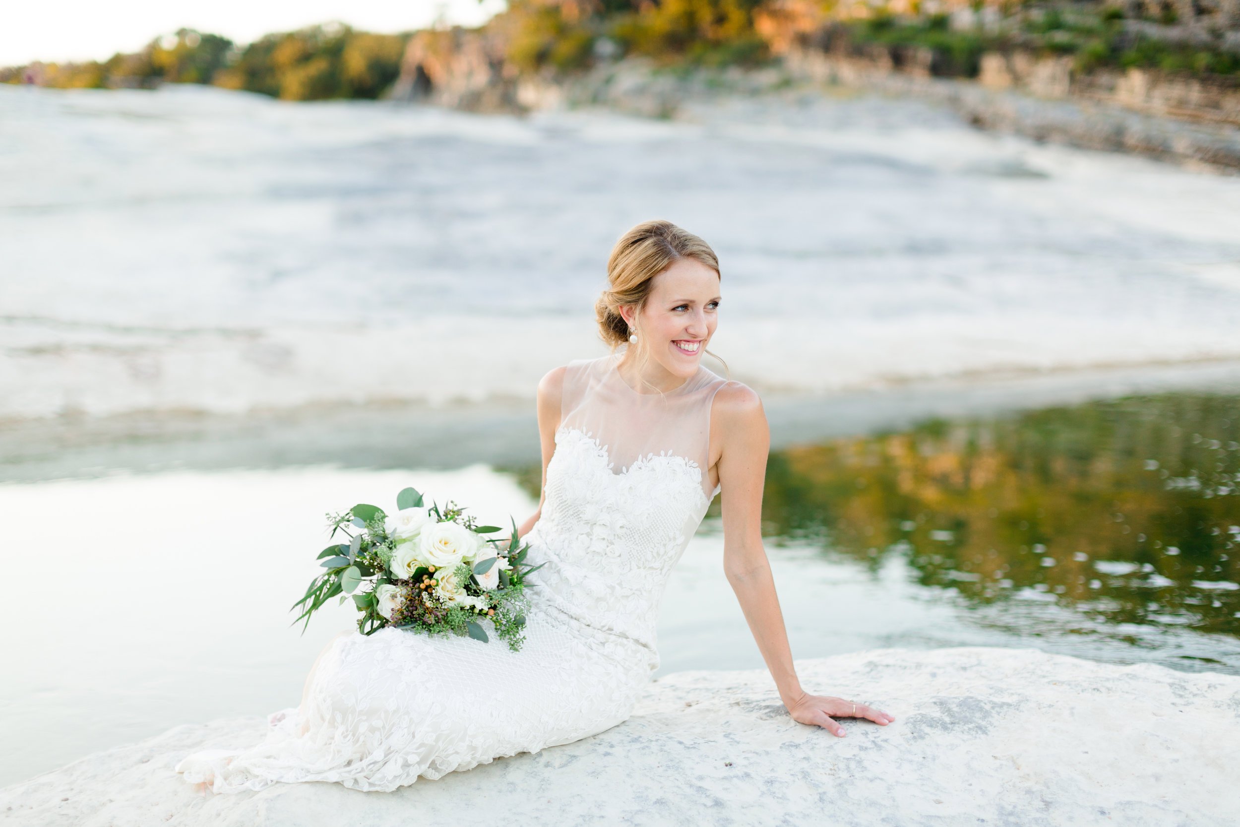 Pedernales Falls Austin Bridal Session. Kayla Snell Photography. Austin wedding Photographer