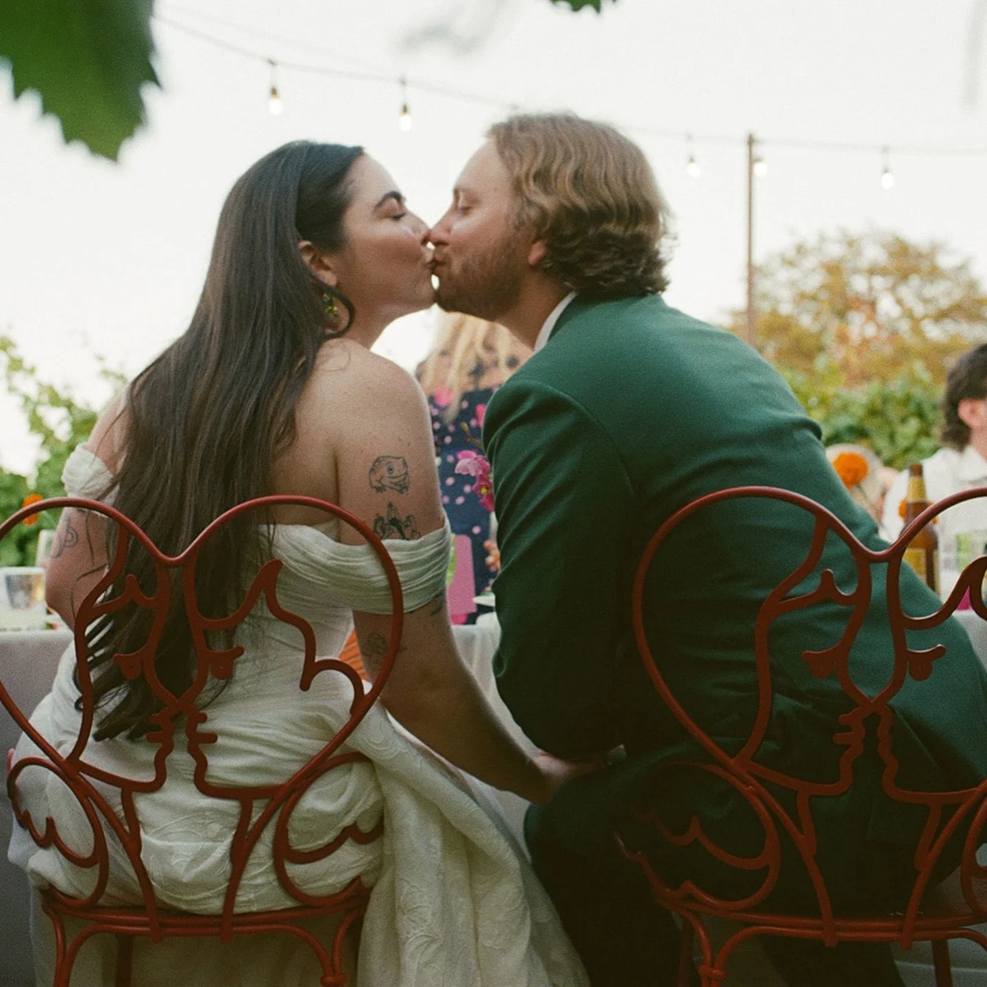 Dinner in the vineyards at @camplucyoncreek 🌸 planned by @kristincatterevents florals by @remiandgold