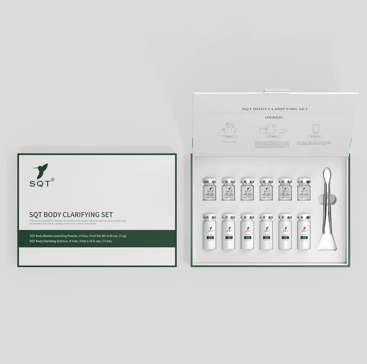 New SQT Kit launching later this month! 

The new Body Contouring Kit helps to treat various skin issues and stretch marks. With the larger size bottles and over 7 million spicules this kit packs a punch. 

Keep an eye out for launch date! 

#sqtbiom