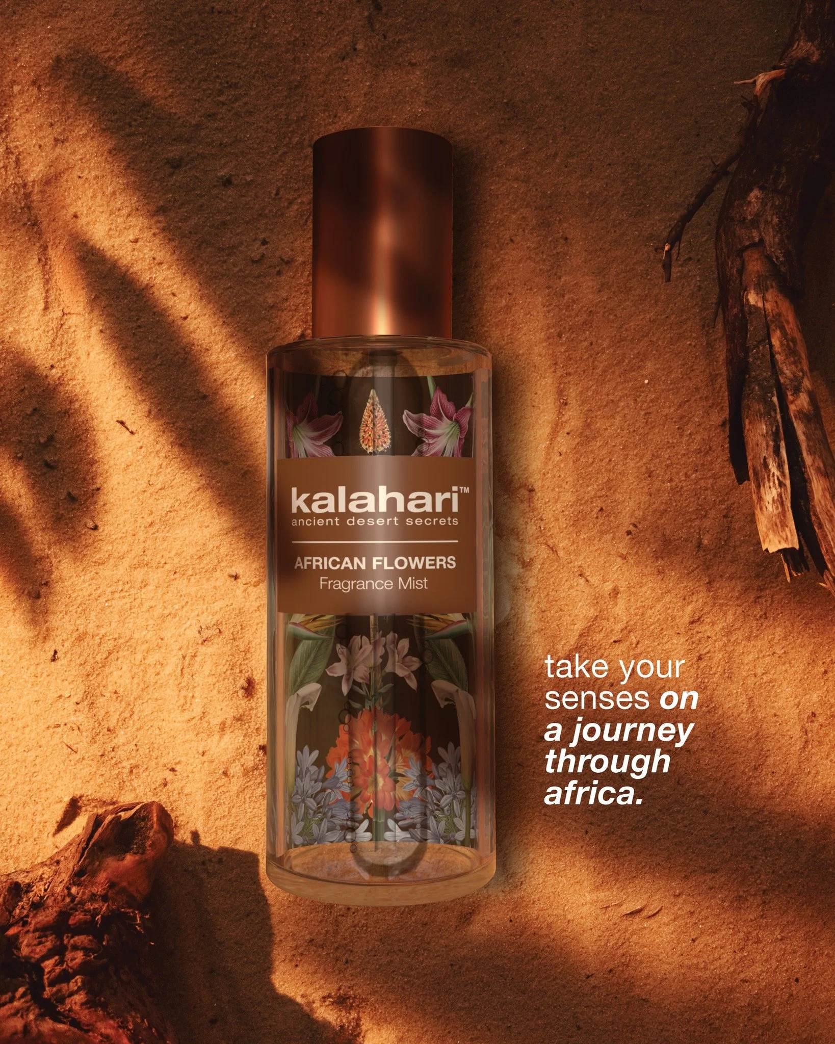 Immerse yourself in the soul of Africa with our African Flowers Fragrant Mist!
 
A vibrant blend of Black Currant, Pear, and Cedarwood - capturing the essence of flowers, fruit, trees, and earth in every spray. Let your senses wander!

#KPhytoCeutica