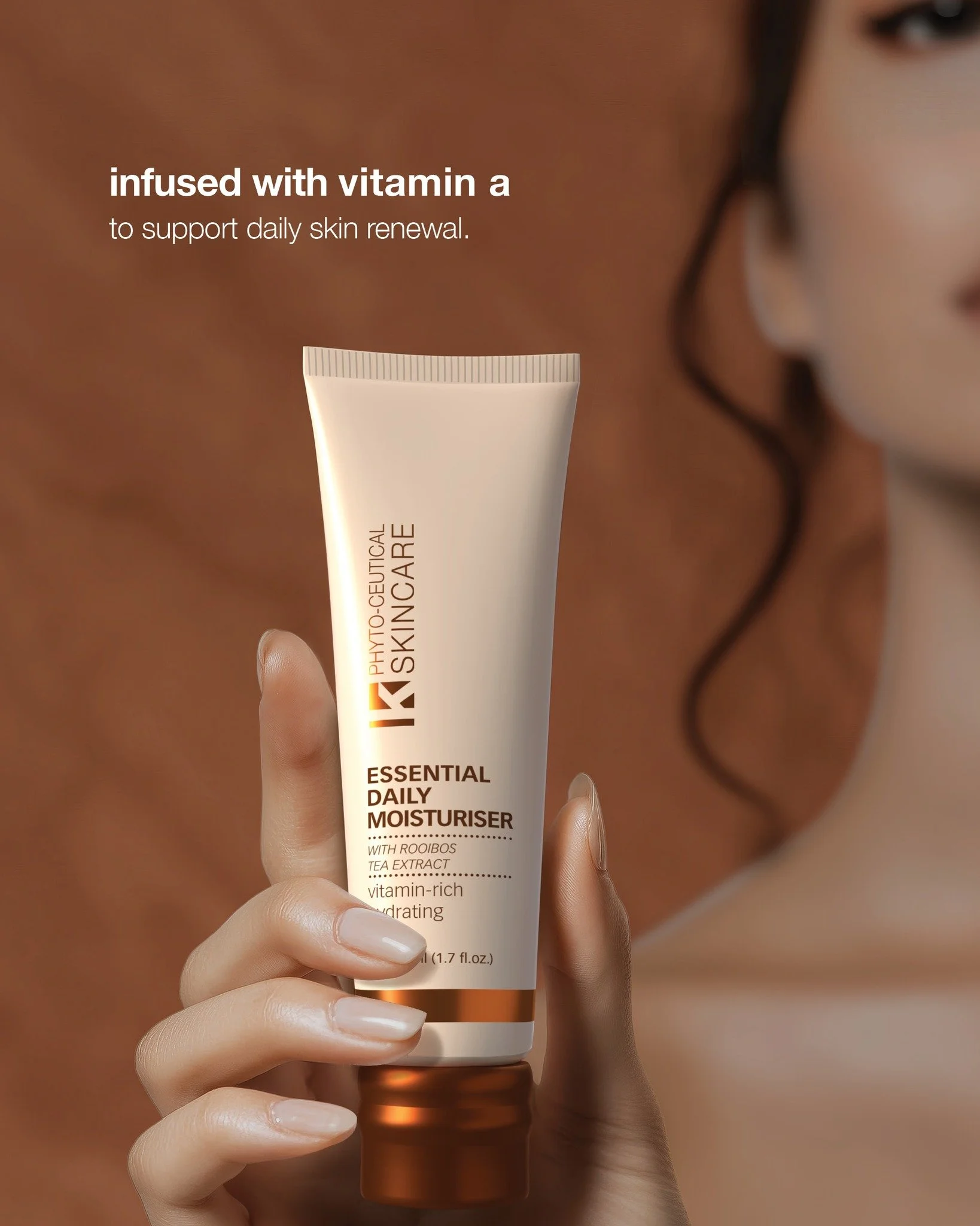 Hydrate and rejuvenate daily! The K Phyto-ceutical Essential Daily Moisturiser is your go-to for nourished, rejuvenated skin - formulated with Vitamin A (Retinyl palmitate) to boost skin renewal and prevent premature ageing without irritation.

Light