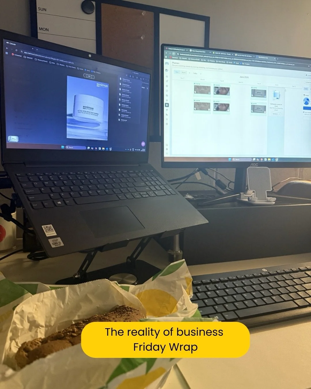 Business reality check.

While social media often shows the highlights, this week looked a little more like:

&bull; Damaged stock on arrival
&bull; Stock counts that took longer than expected
&bull; Training RSVPs that turned into no-shows
&bull; Ru