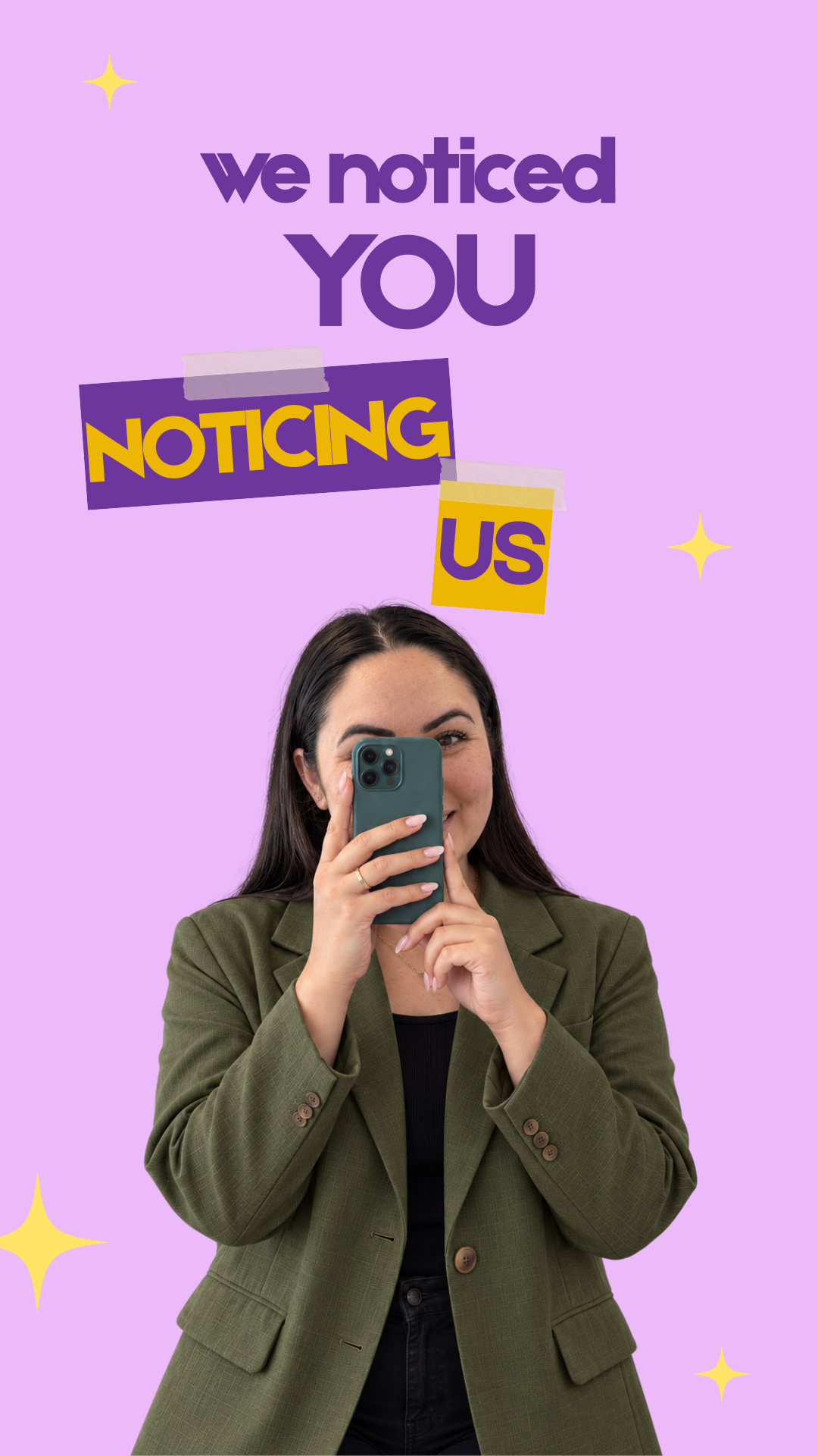 we noticed you noticing us