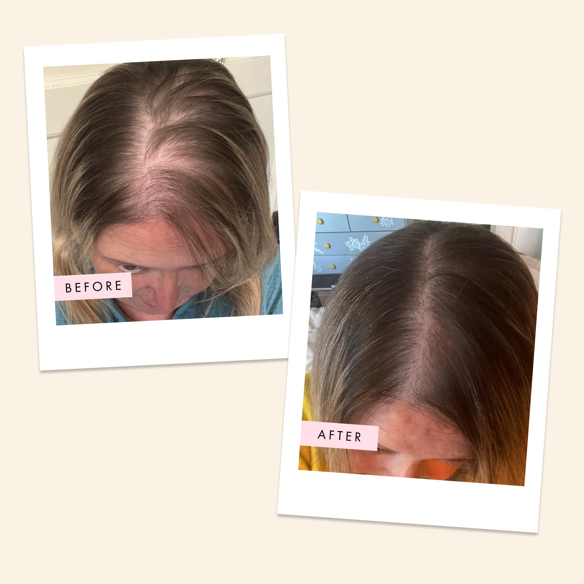 shampoo and conditioner before and after