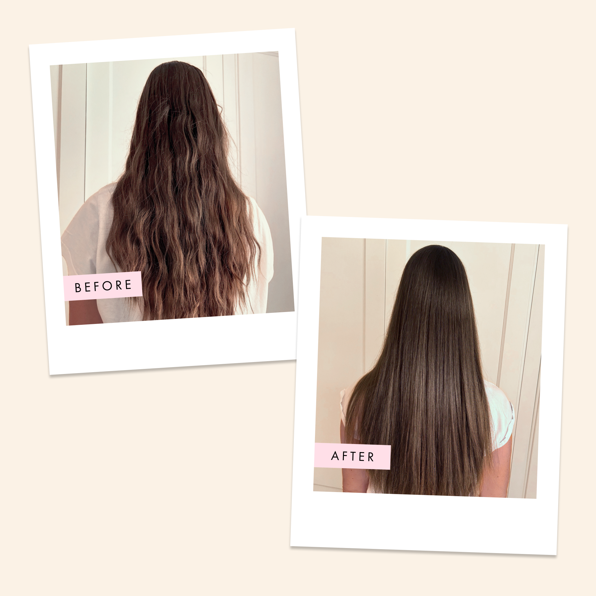 shampoo and conditioner before and after