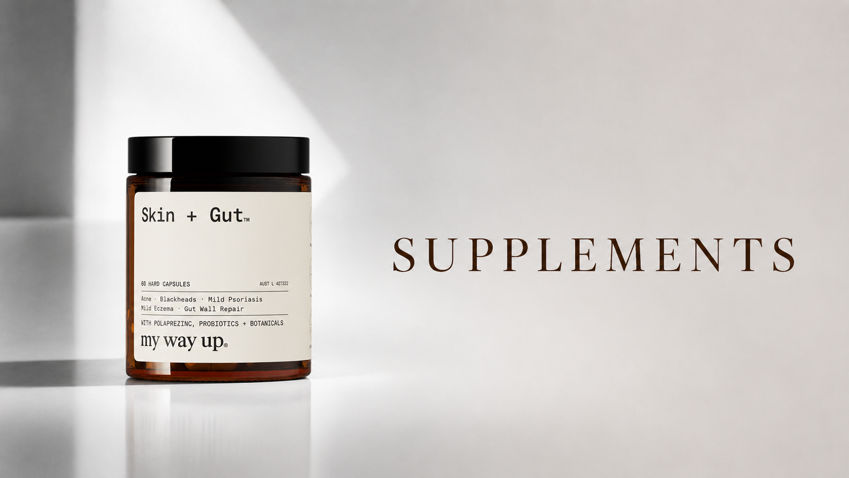 Shop beauty and gut-health supplements online in NZ. My Way Up collagen, gut and skin support delivered to your door from Grace Beauty.