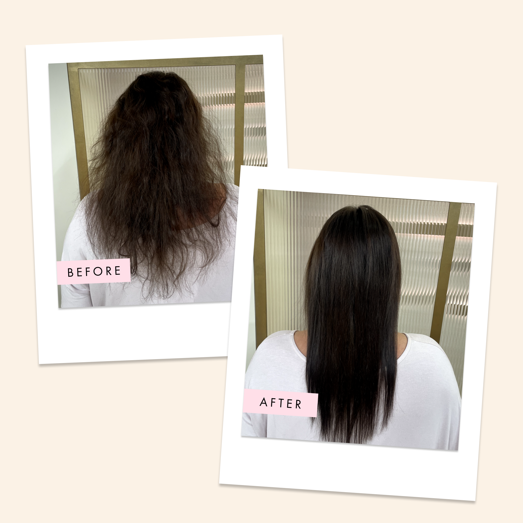 hair mask before and after