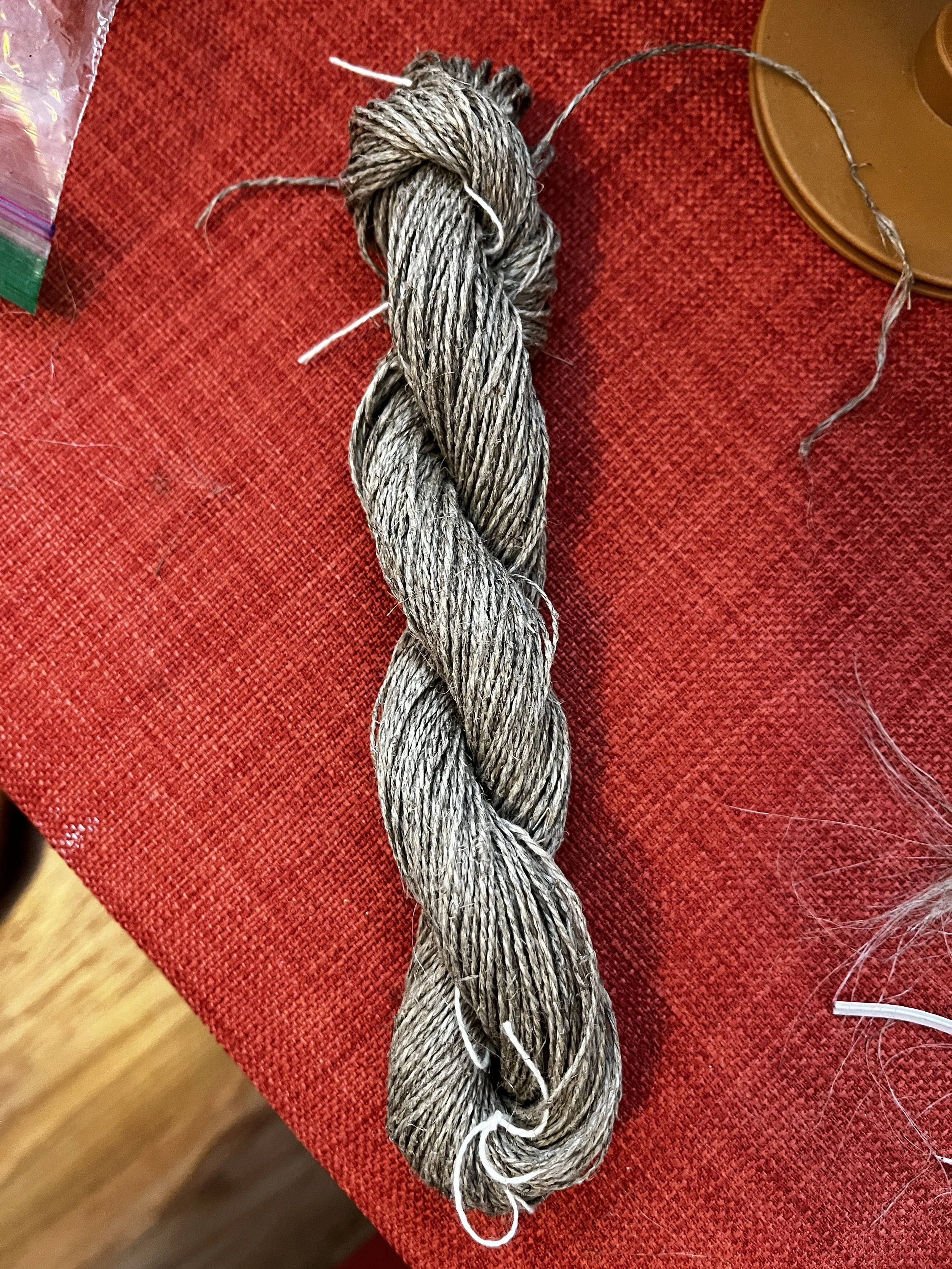 AWaschenfelder Flax Tow 2 ply unfinished - Amy Waschenfelder.JPG