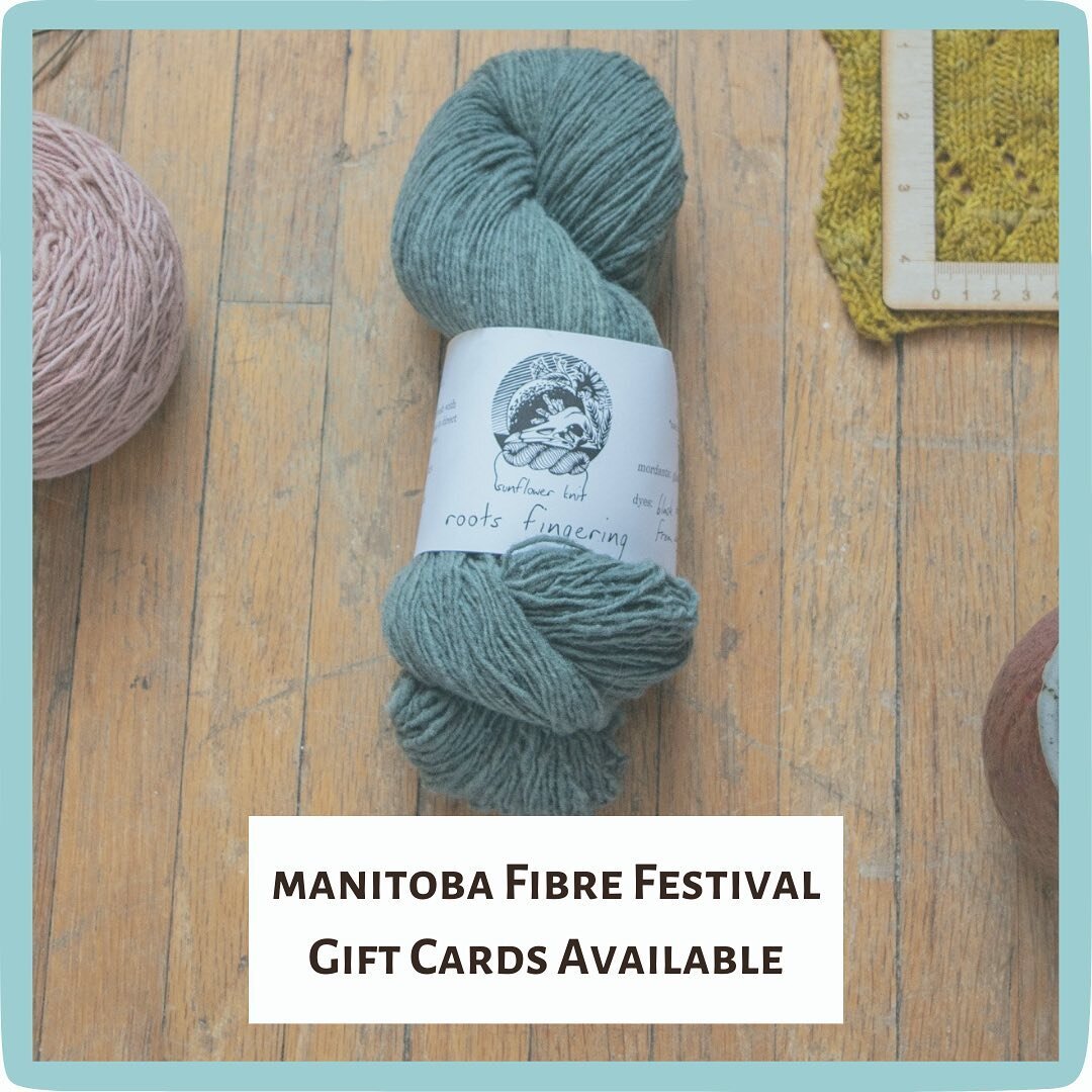 Looking for a gift for a fibre friend? Festival gift cards can be used for any purchases in the website store including workshop registration. (NOT redeemable in person).

Check out the yarn currently in stock. Workshop registration will open in earl