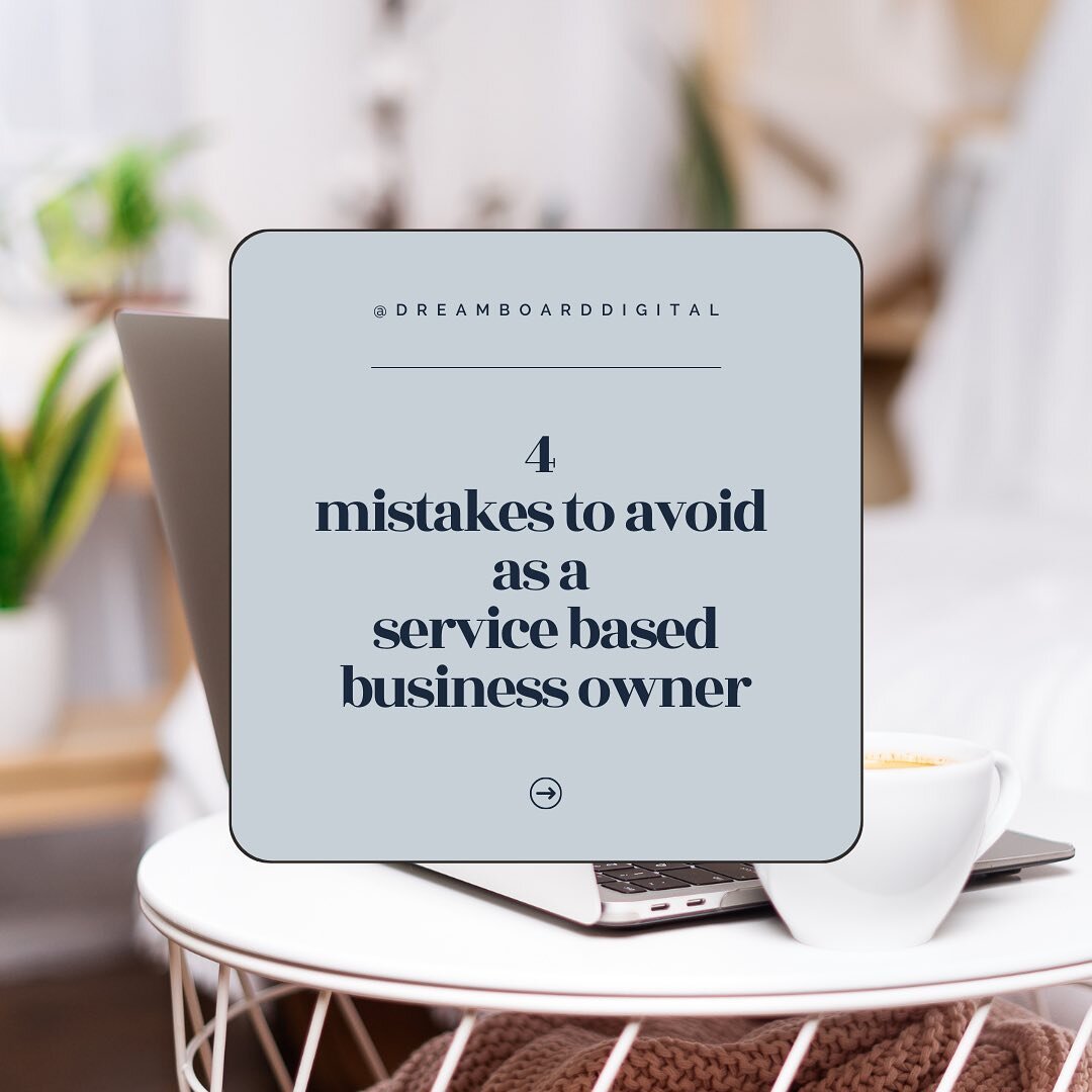 4 mistakes to avoid as a service based business owner 👉🏼 swipe to see more!

Spoiler alert: you MUST MUST MUST focus on your ideal client and their wants and needs. 🙌🏼

Follow me and save this post for more business tips ✅

#Squarespacedesigner #