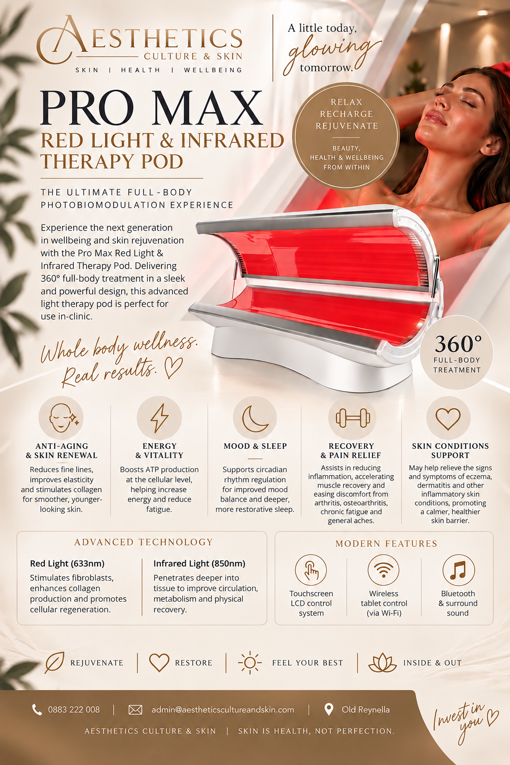 pro max IR Bed, red light and infrared light therapy bed