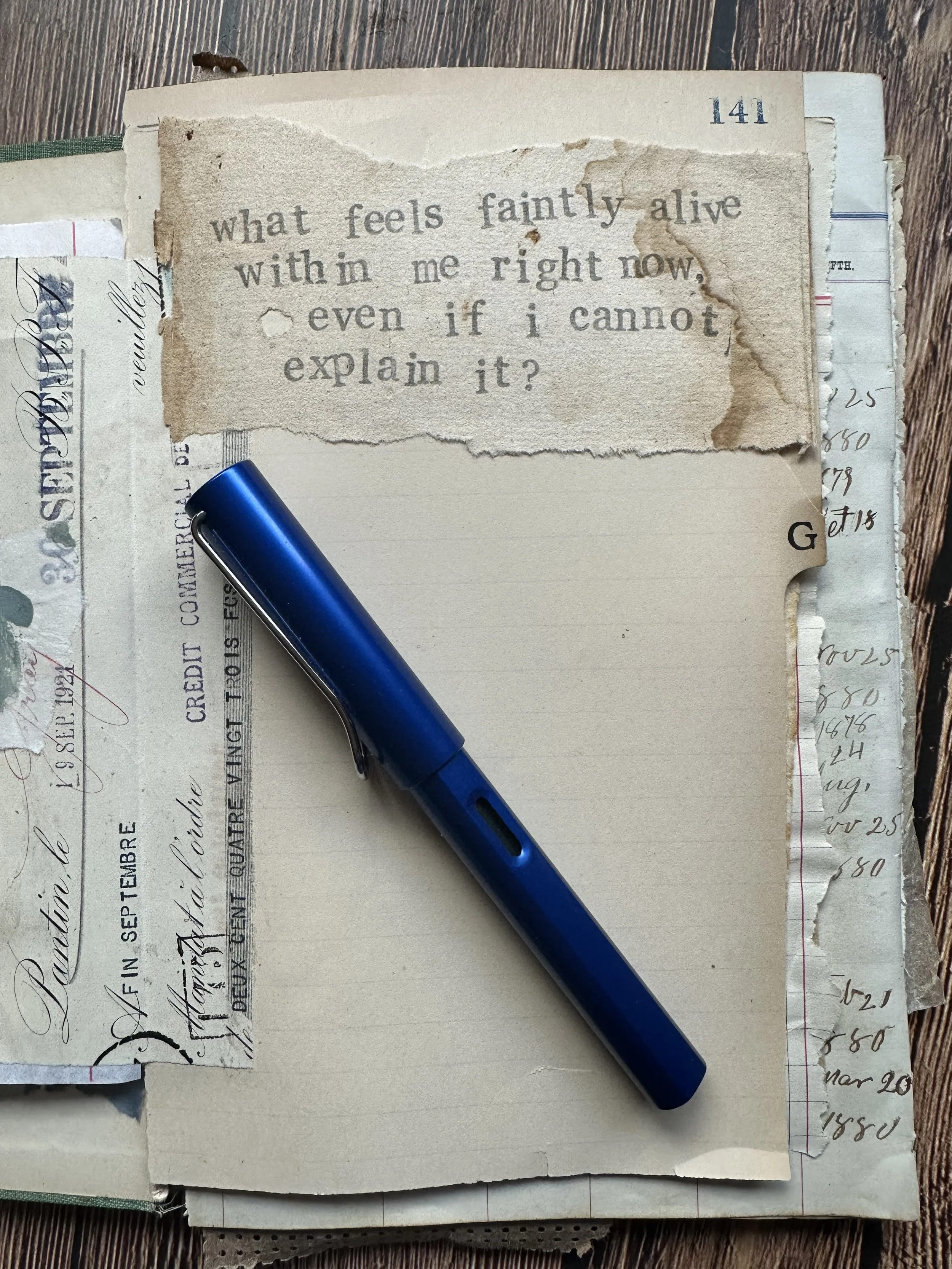 art journal page exploring glimmers and creative reflection