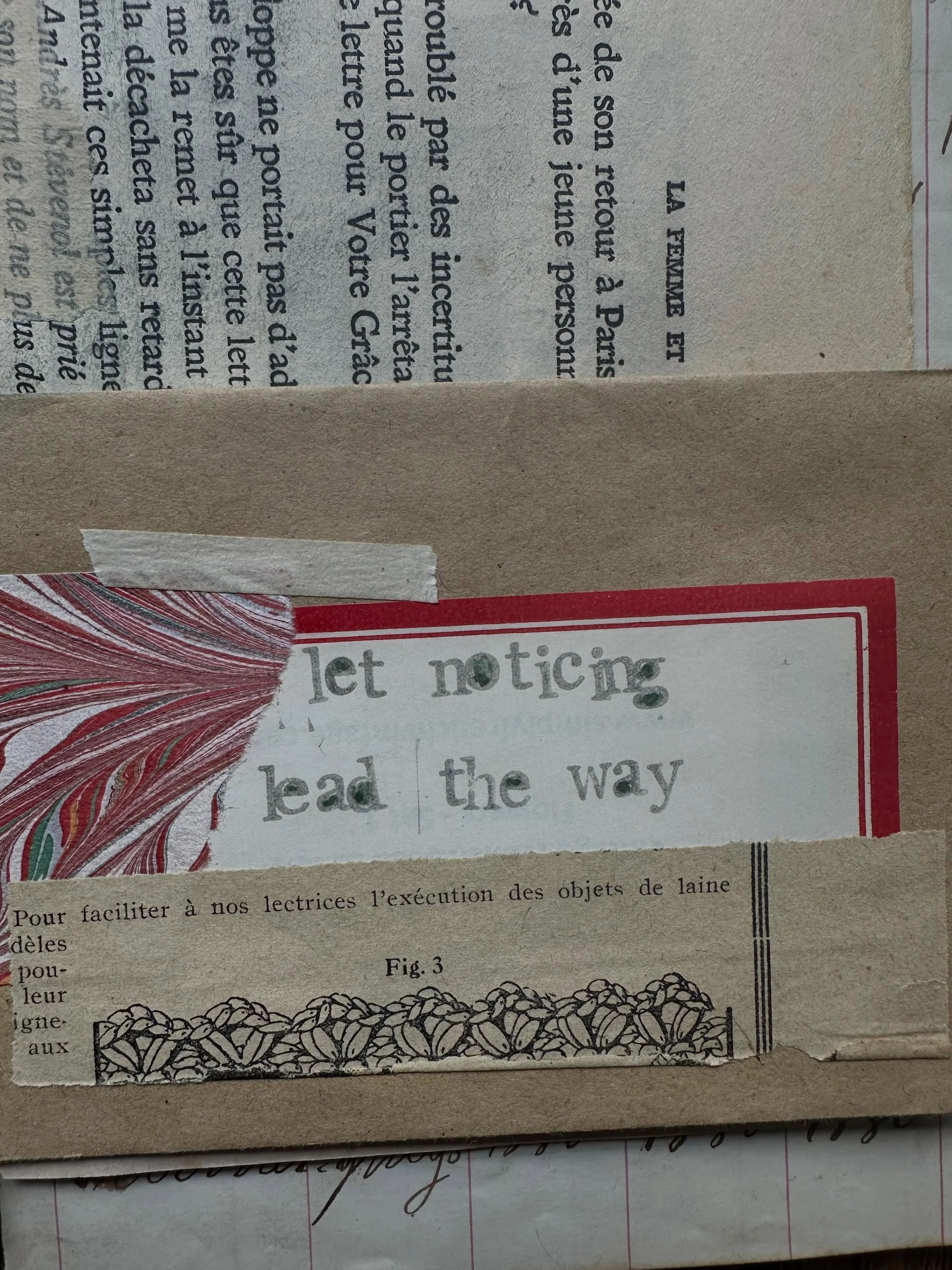 I think one of the greatest gifts creativity has given me is not what I&rsquo;ve made.

It&rsquo;s how much more closely I pay attention.

A torn piece of paper.
A sentence scribbled in the margin of a journal.
The way morning light falls across my e