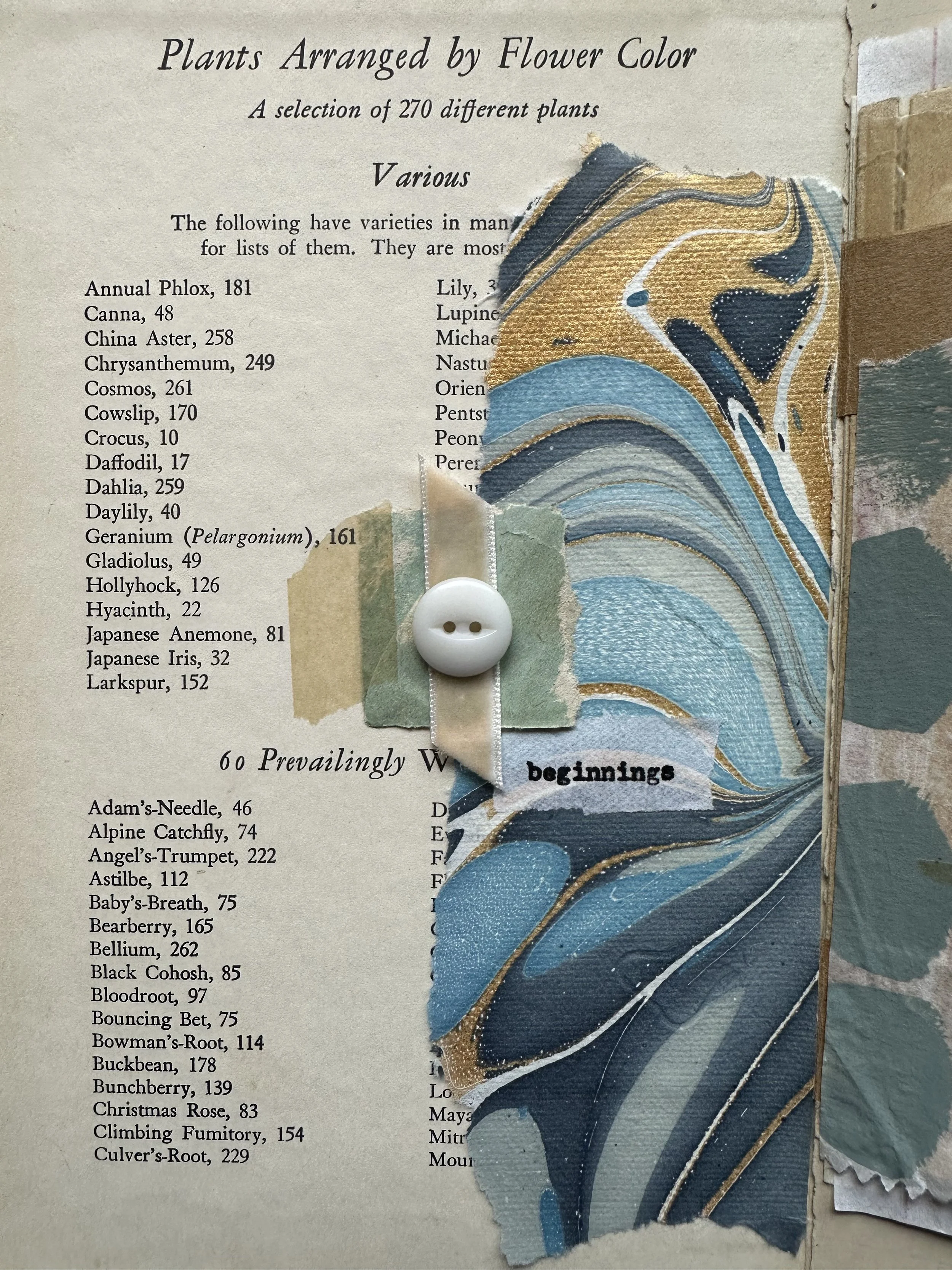 art journal page exploring glimmers and creative reflection